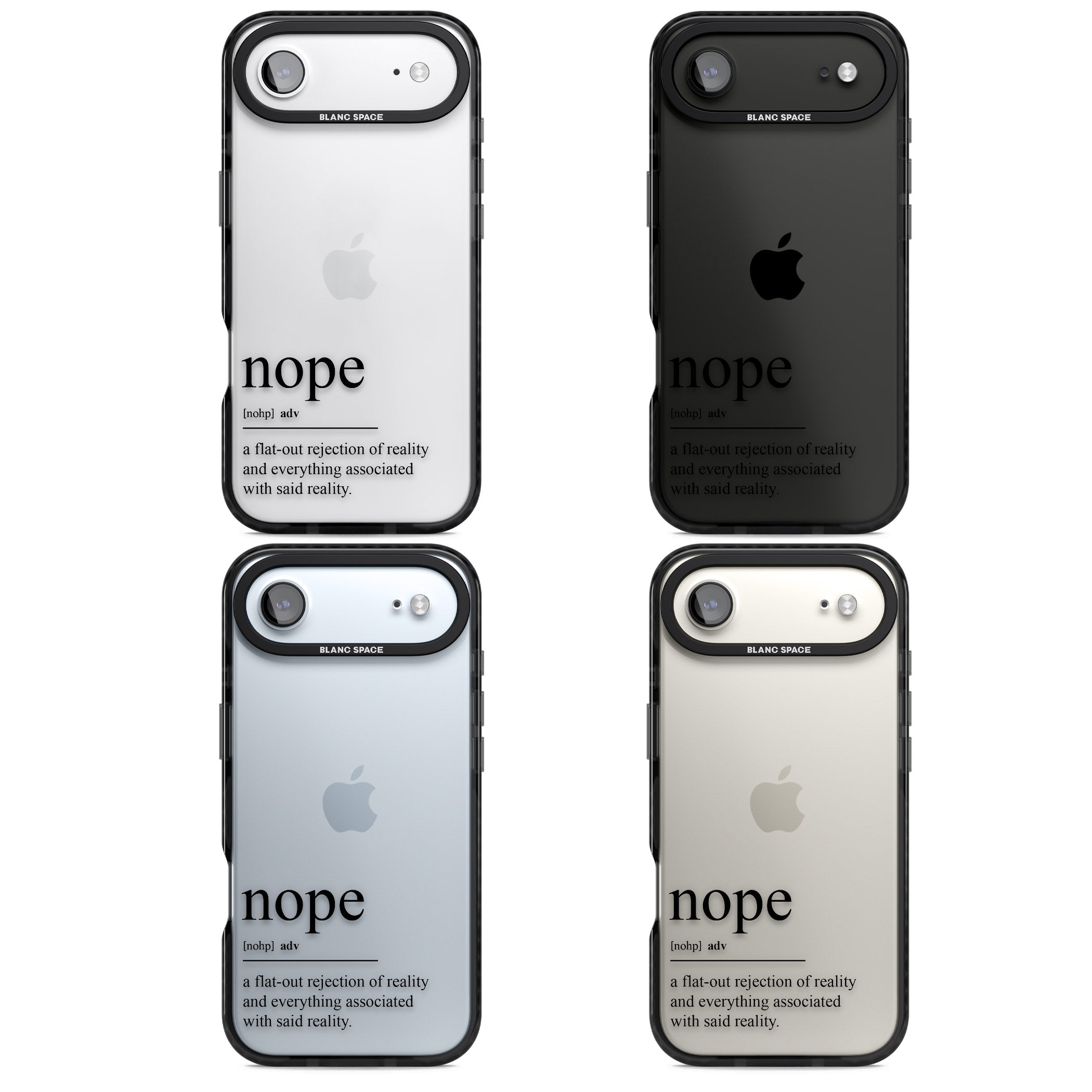 Nope iPhone 17 Air Impact Black Phone Case APT Impact Protection