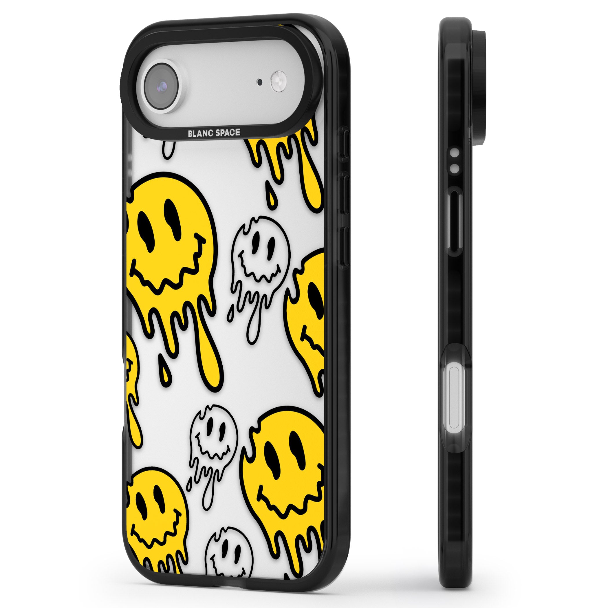 Face Melt iPhone 17 Air Impact Black Phone Case Side Profile