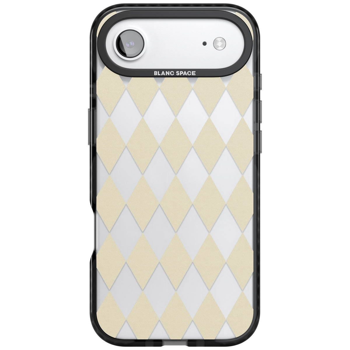 Beige Diamonds iPhone Air Impact Black Phone Case front