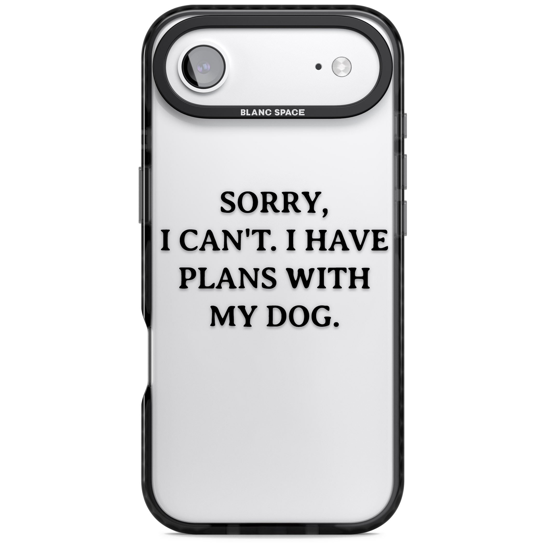 I Have Plans With My Dog iPhone 17 Air Impact Black Phone Case