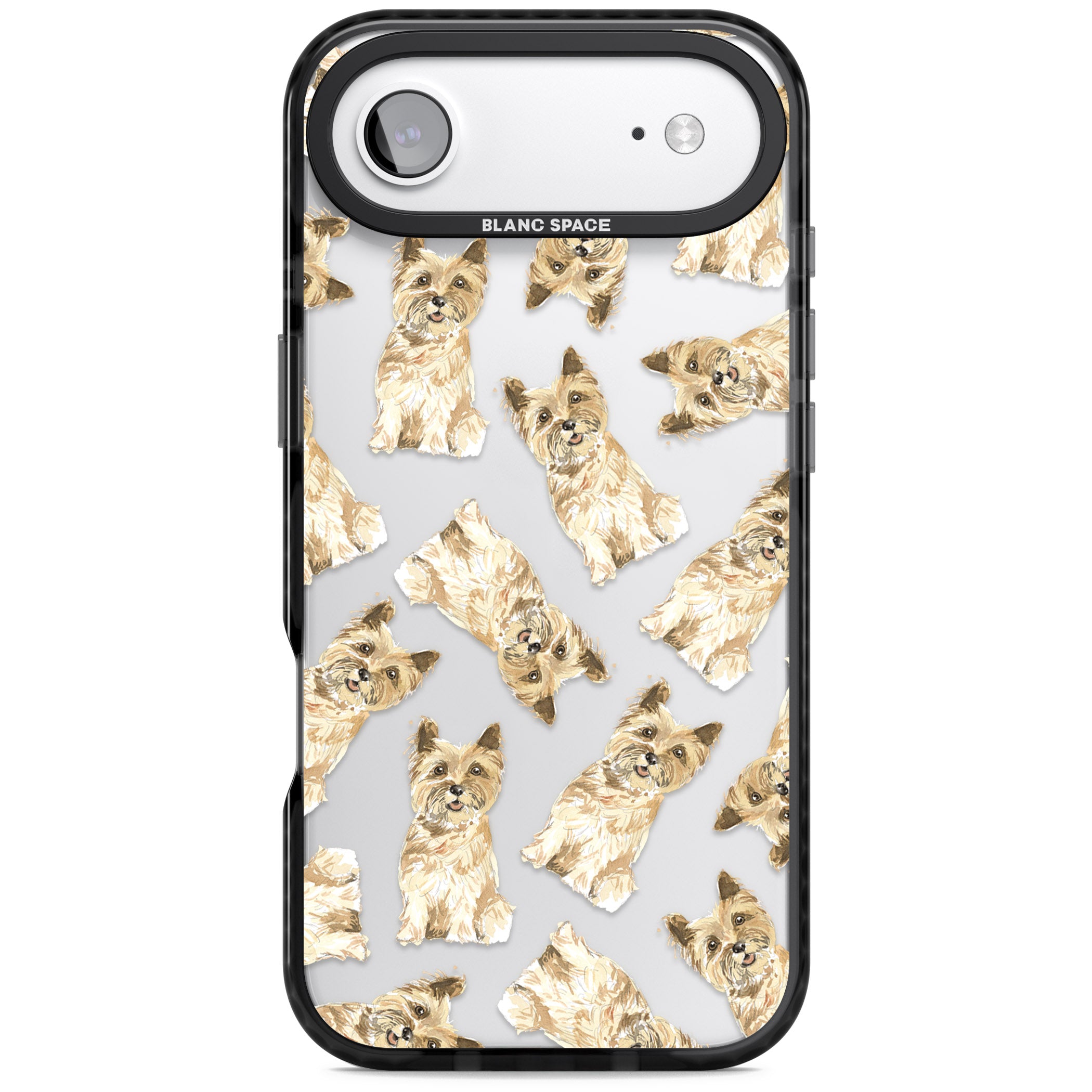 Cairn Terrier Watercolor iPhone 17 Air Impact Black Phone Case