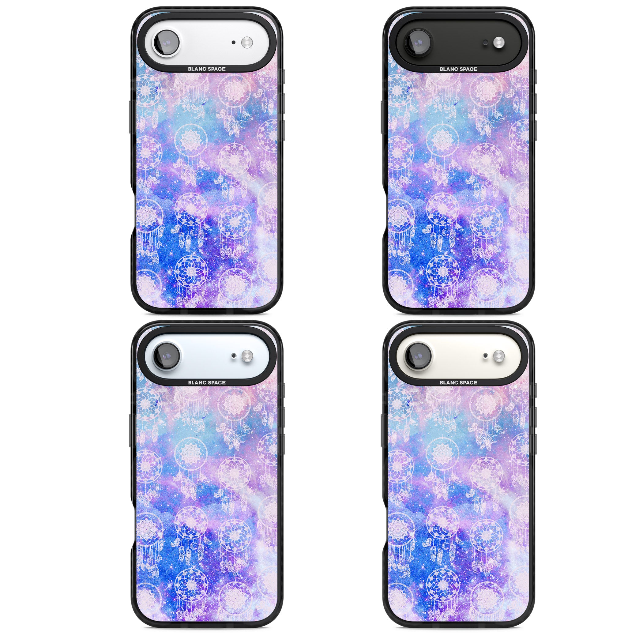 Dreamcatcher Galaxy Tie Dye iPhone 17 Air Impact Black Phone Case APT Impact Protection