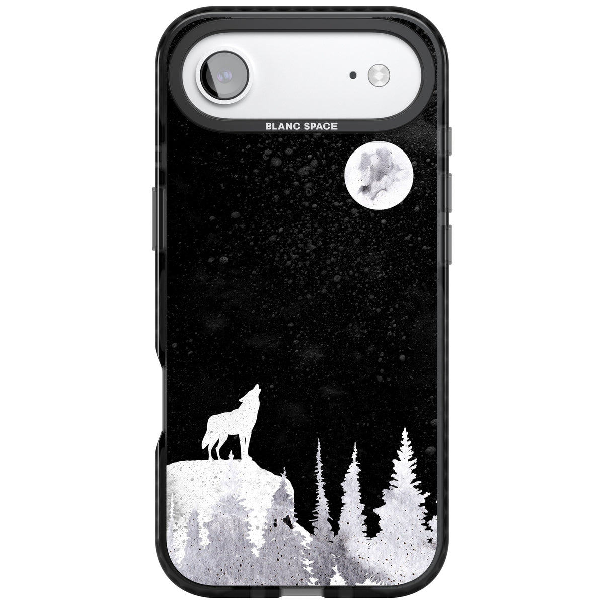 Lunar Howl iPhone Air Impact Black Phone Case front