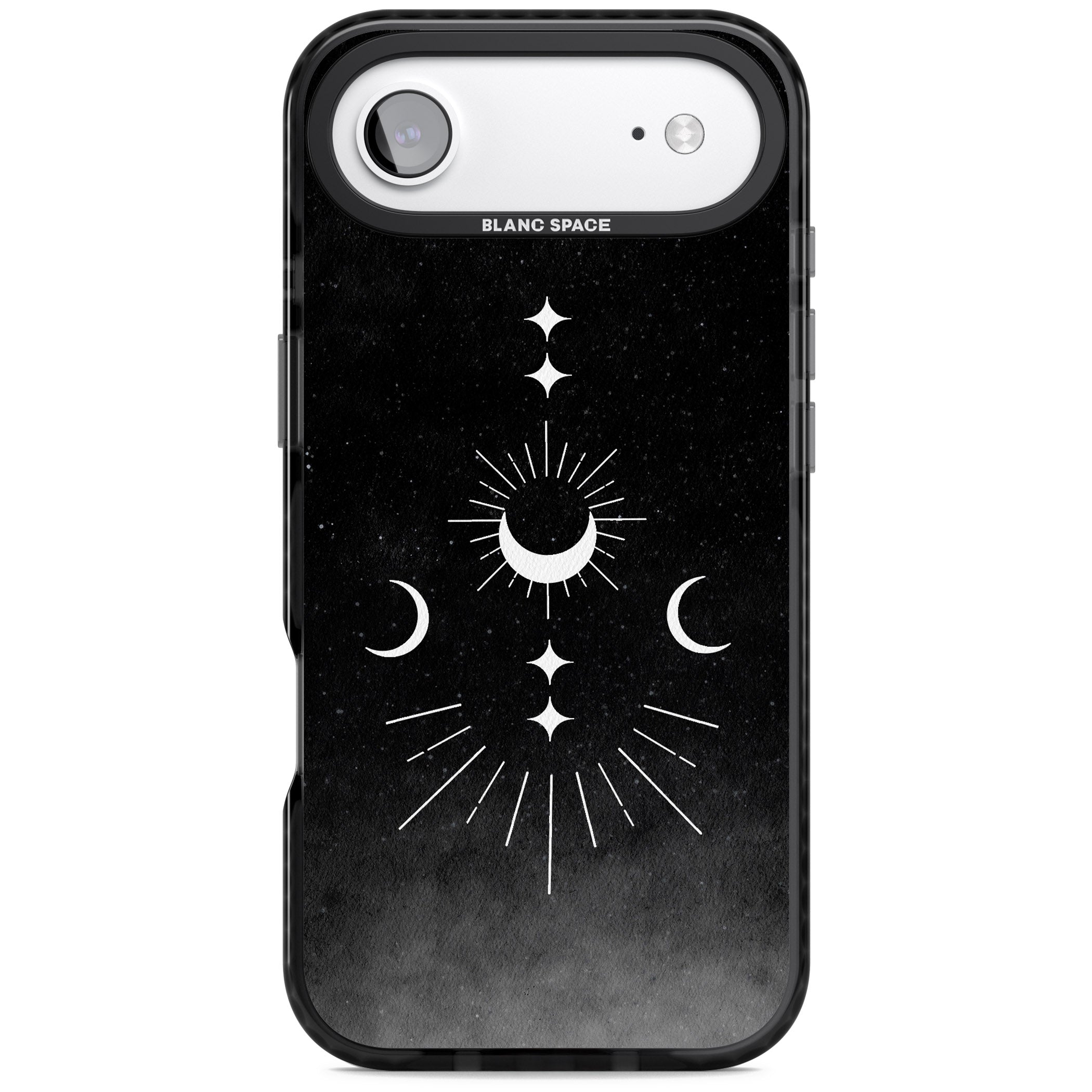 Lunar Mandala iPhone 17 Air Impact Black Phone Case