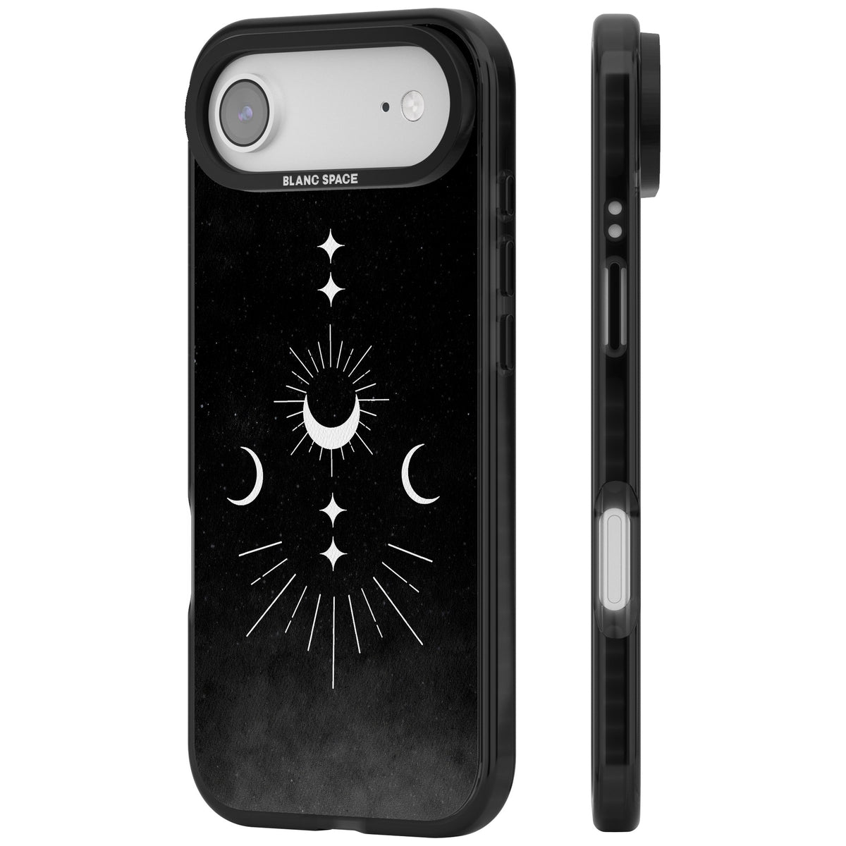 Lunar Mandala iPhone Air Impact Black Phone Case side