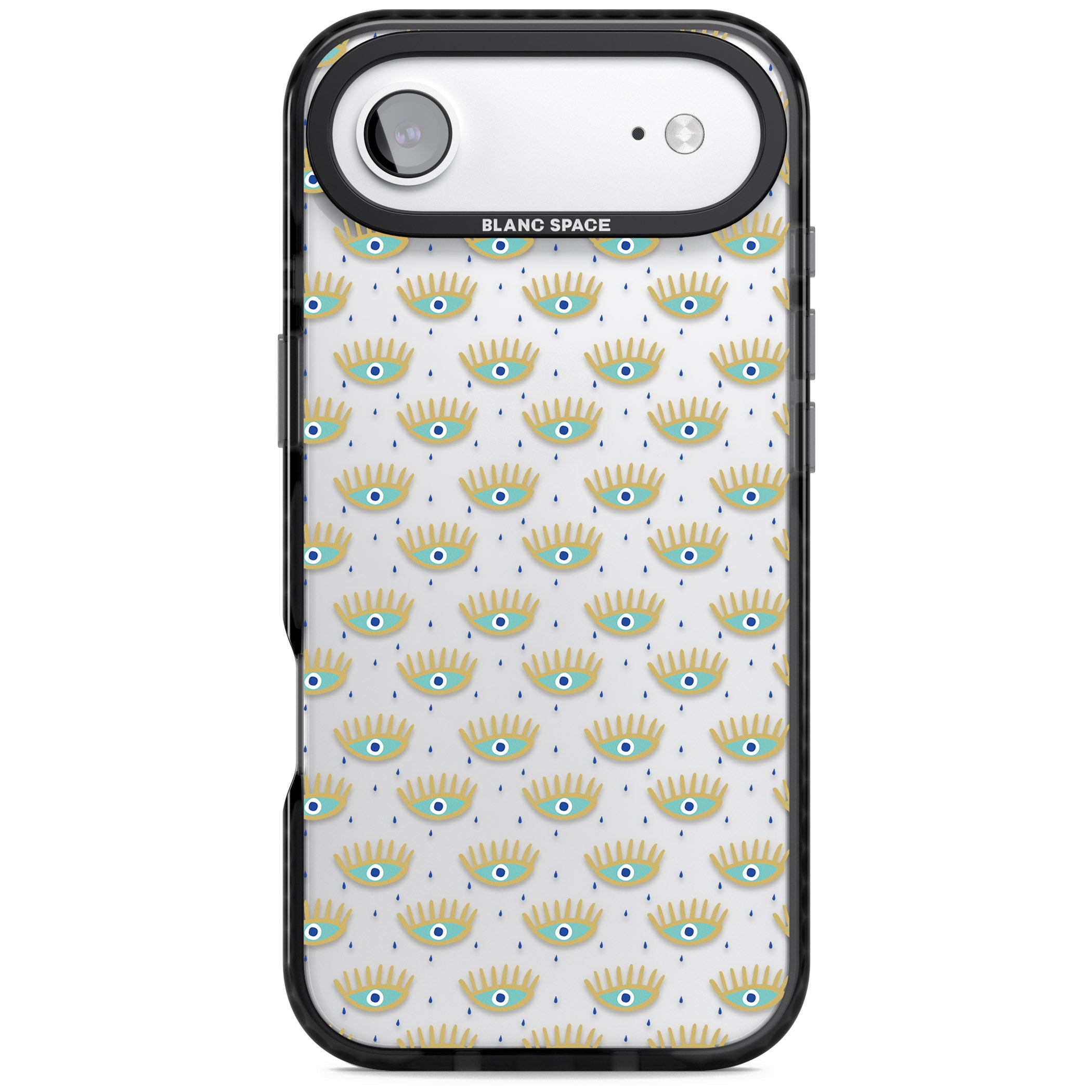 Crying Eyes Pattern iPhone 17 Air Impact Black Phone Case