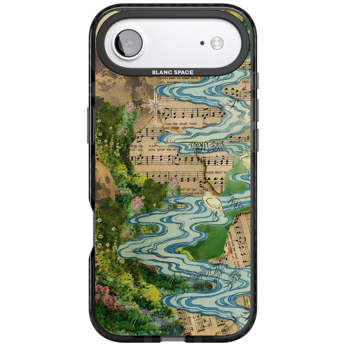 Musical River iPhone Air Impact Black Phone Case front