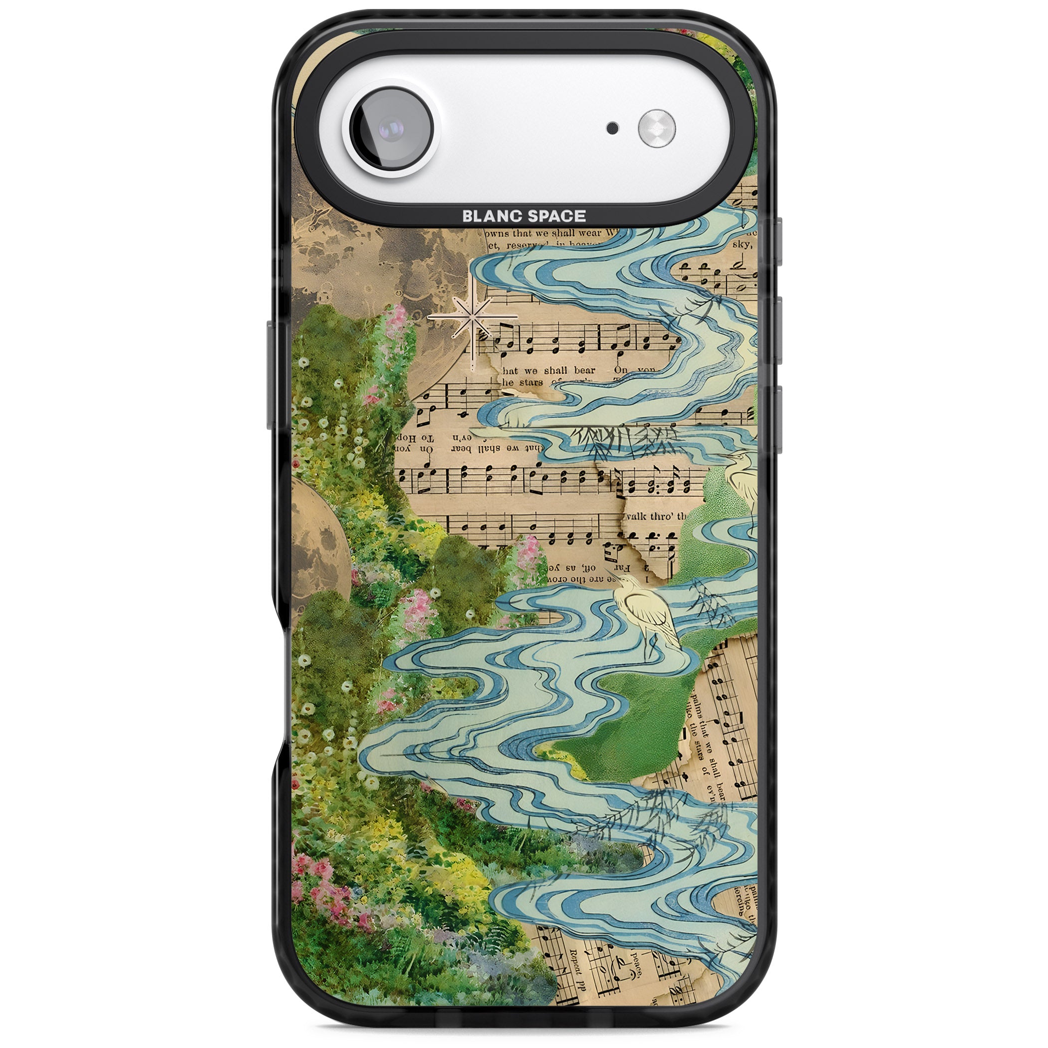 Musical River iPhone 17 Air Impact Black Phone Case
