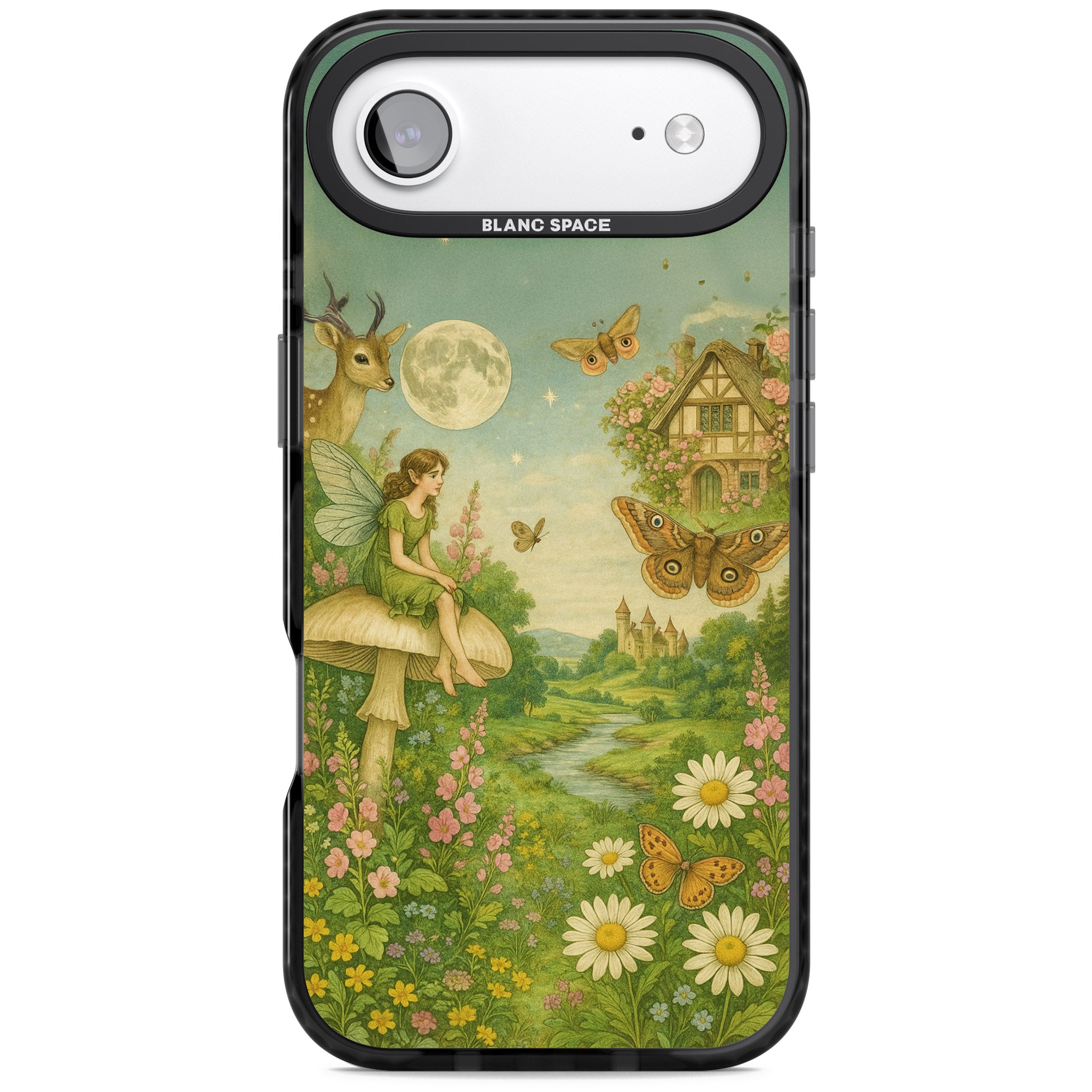 Cottage Fairy iPhone 17 Air Impact Black Phone Case