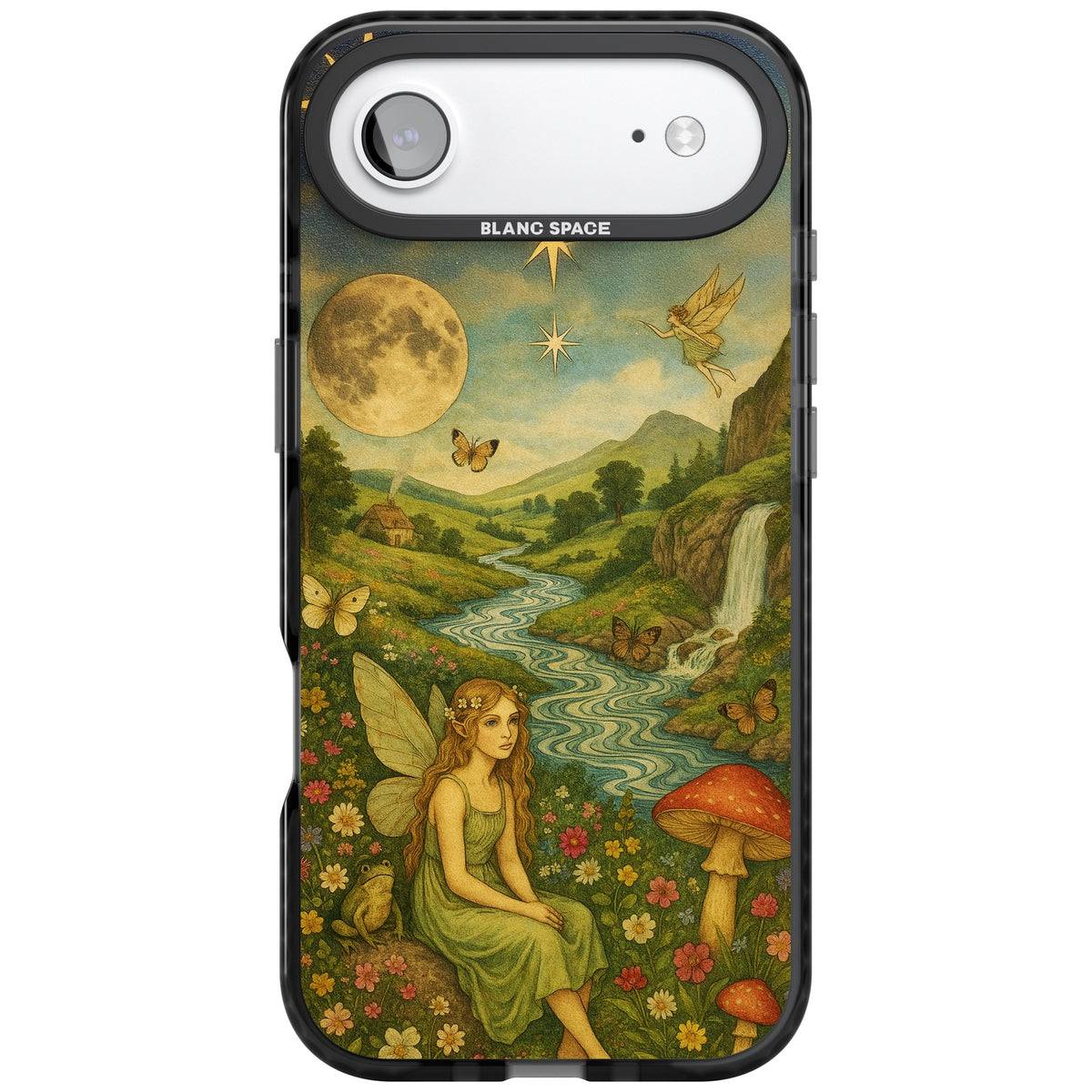 Nature Fairy iPhone Air Impact Black Phone Case front