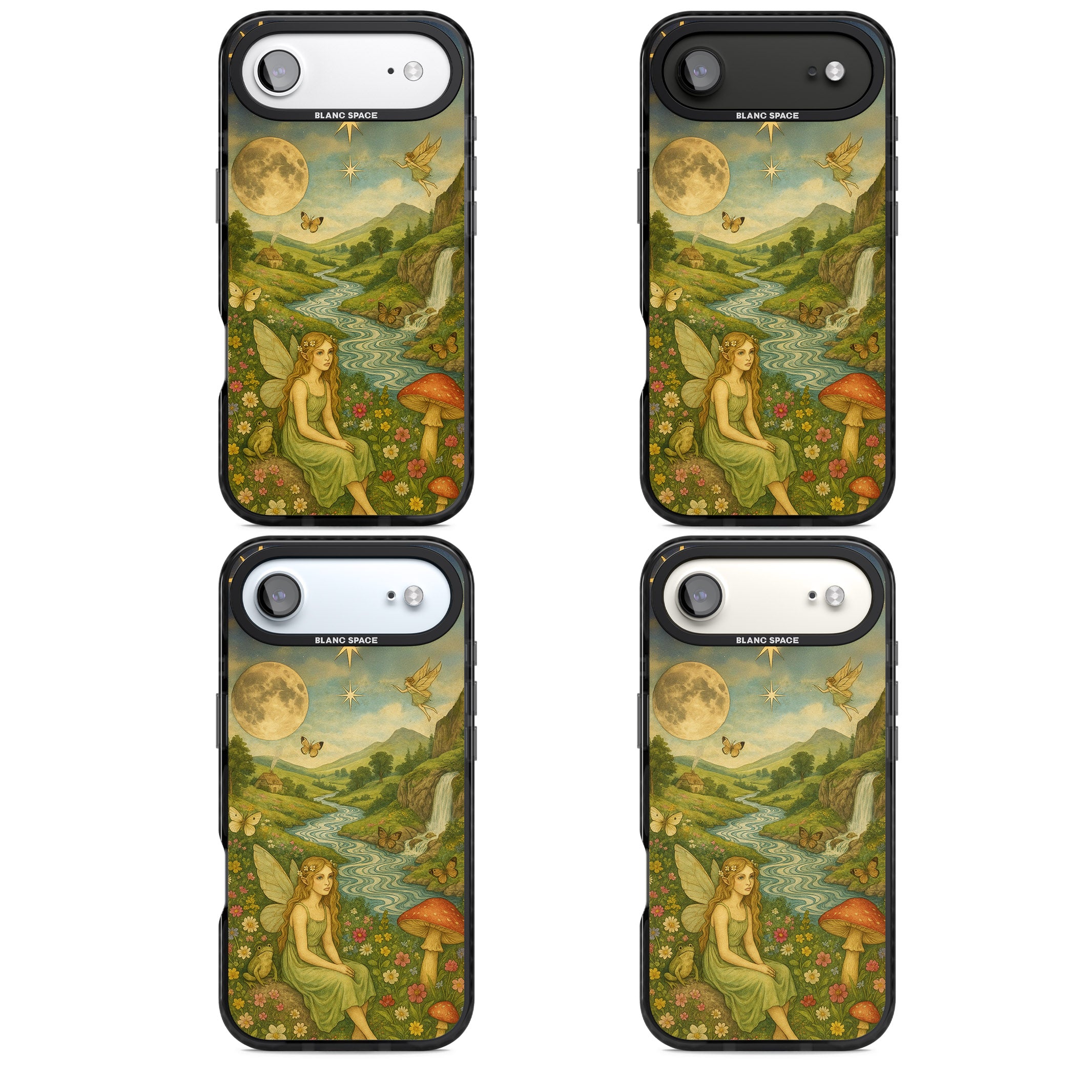 Nature Fairy iPhone 17 Air Impact Black Phone Case APT Impact Protection