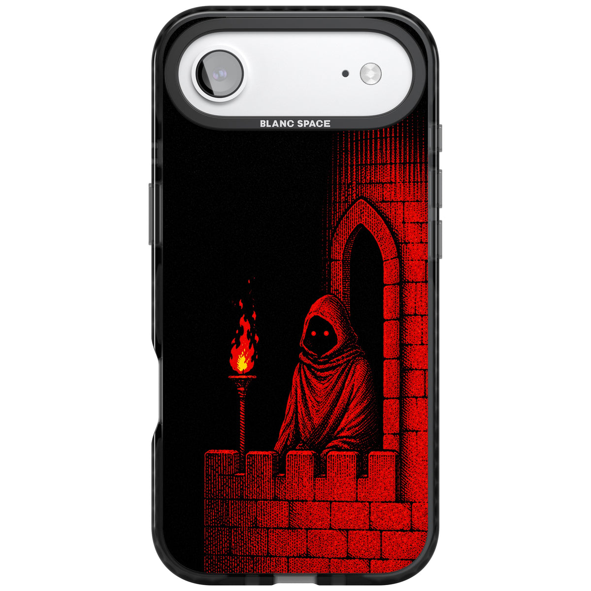 Crimson Crypt iPhone Air Impact Black Phone Case front