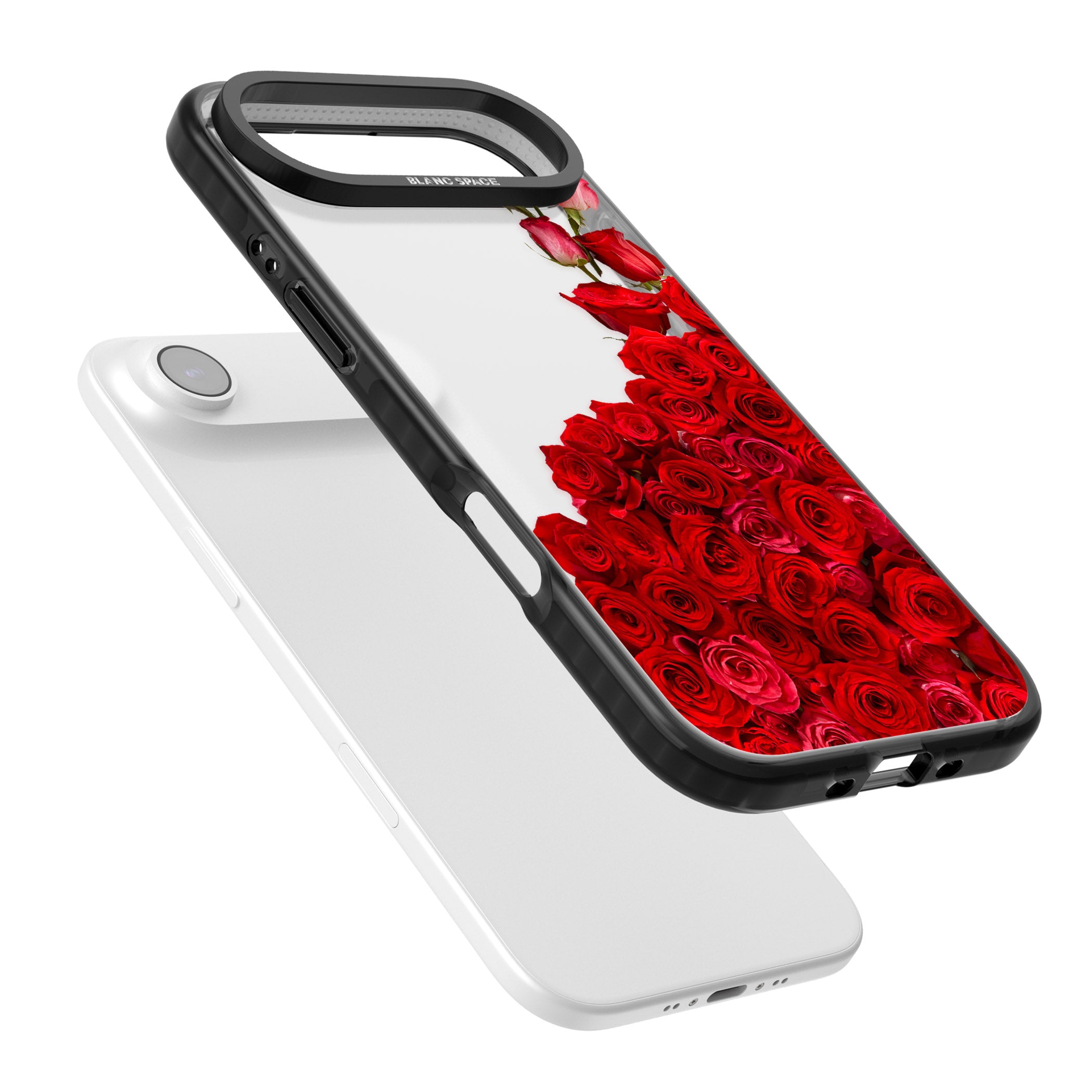 Floral Roses iPhone 17 Air Impact Black Phone Case Colours