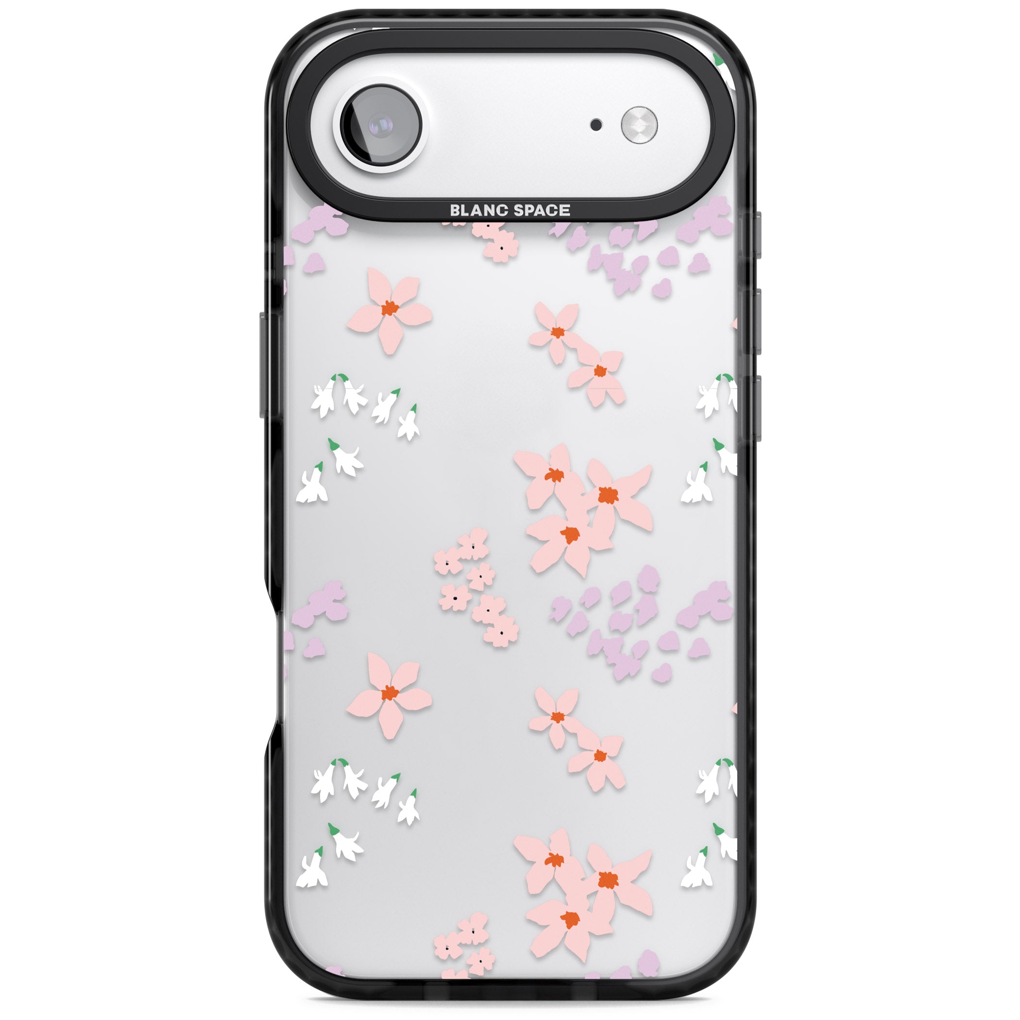 Pink & Purple Flower Mix iPhone 17 Air Impact Black Phone Case