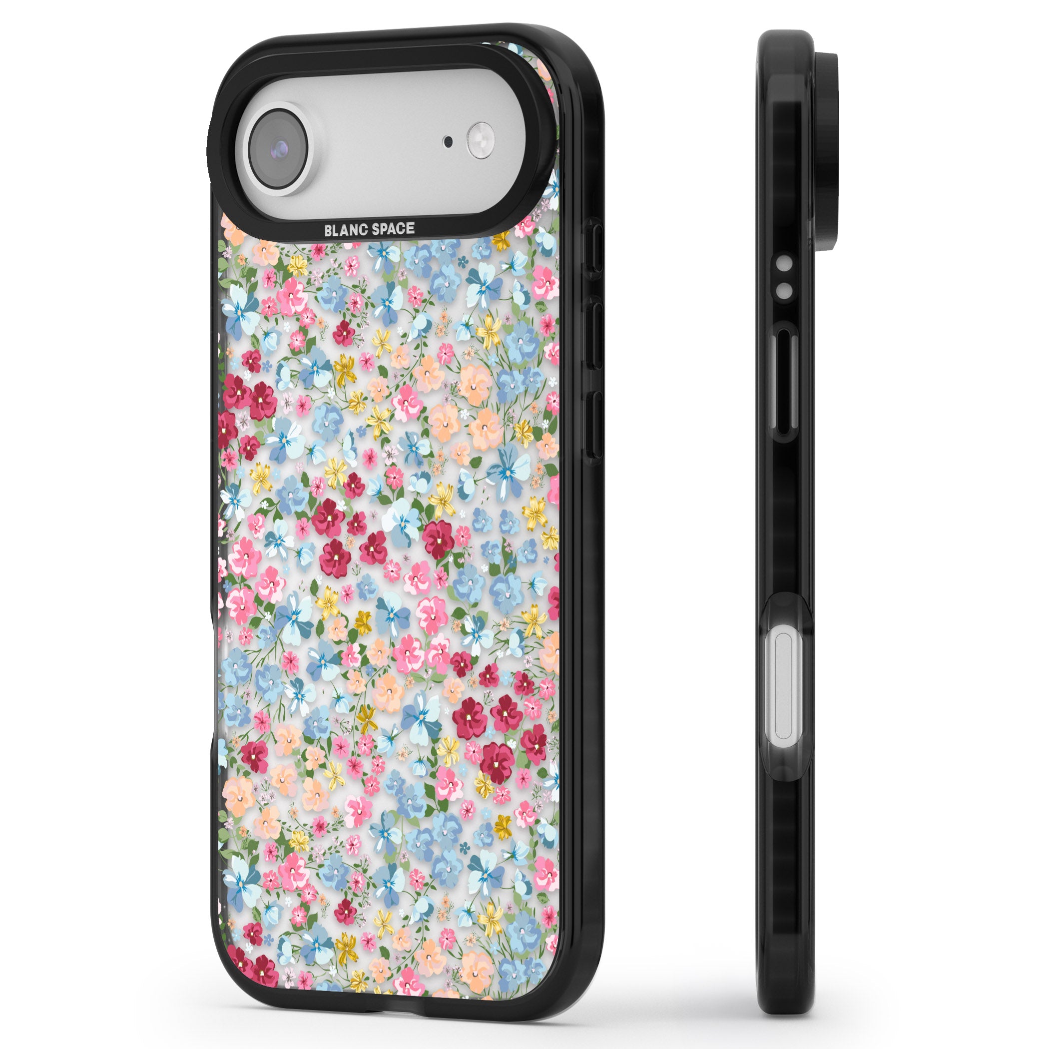 Venetian Meadow iPhone 17 Air Impact Black Phone Case Side Profile