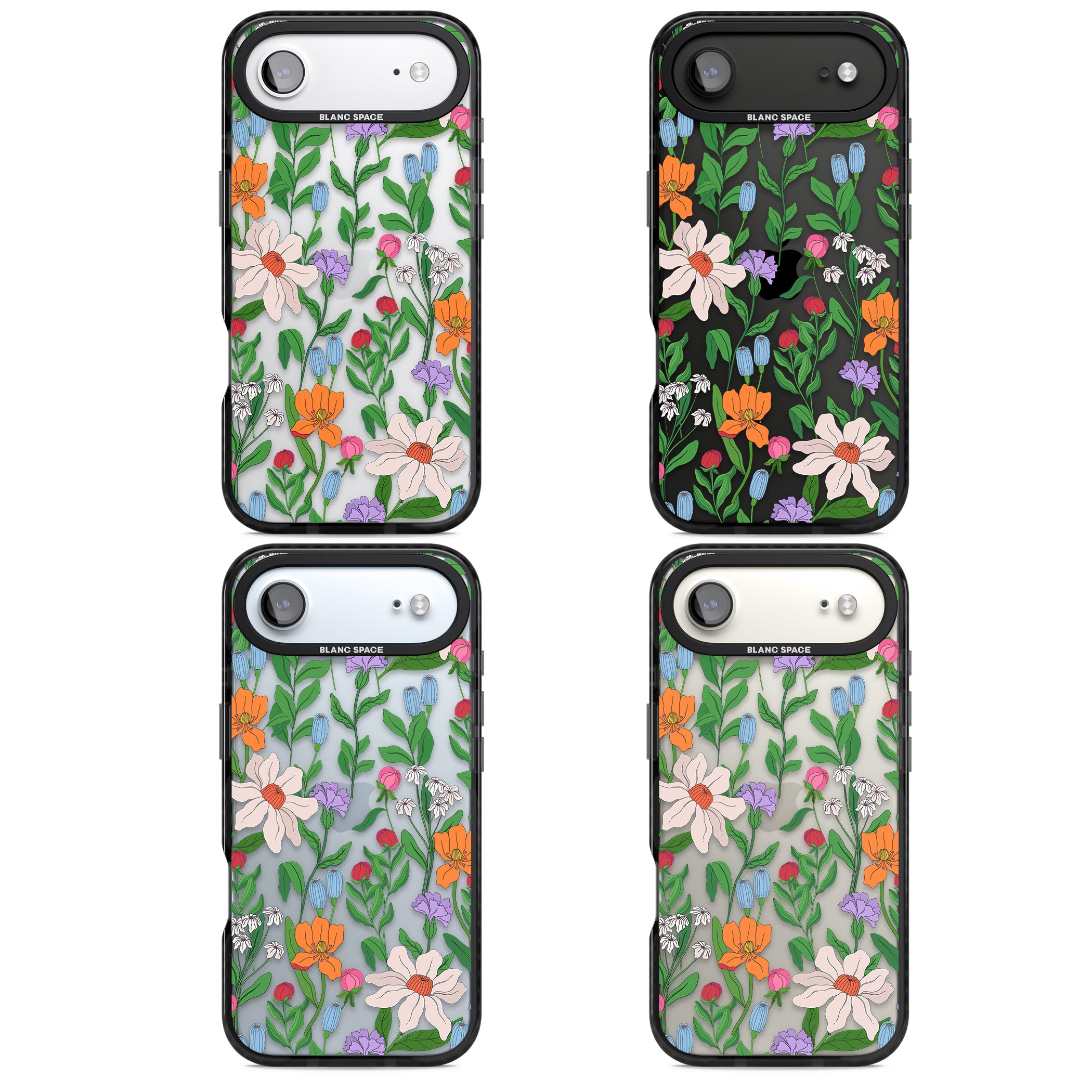 Full Bloom iPhone 17 Air Impact Black Phone Case APT Impact Protection