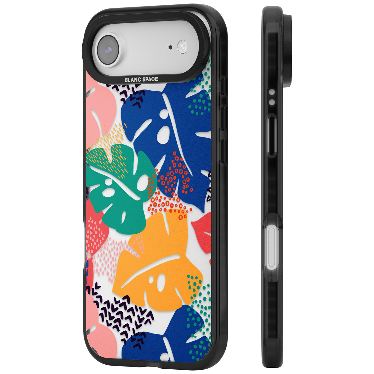 Vibrant Leaves iPhone Air Impact Black Phone Case side