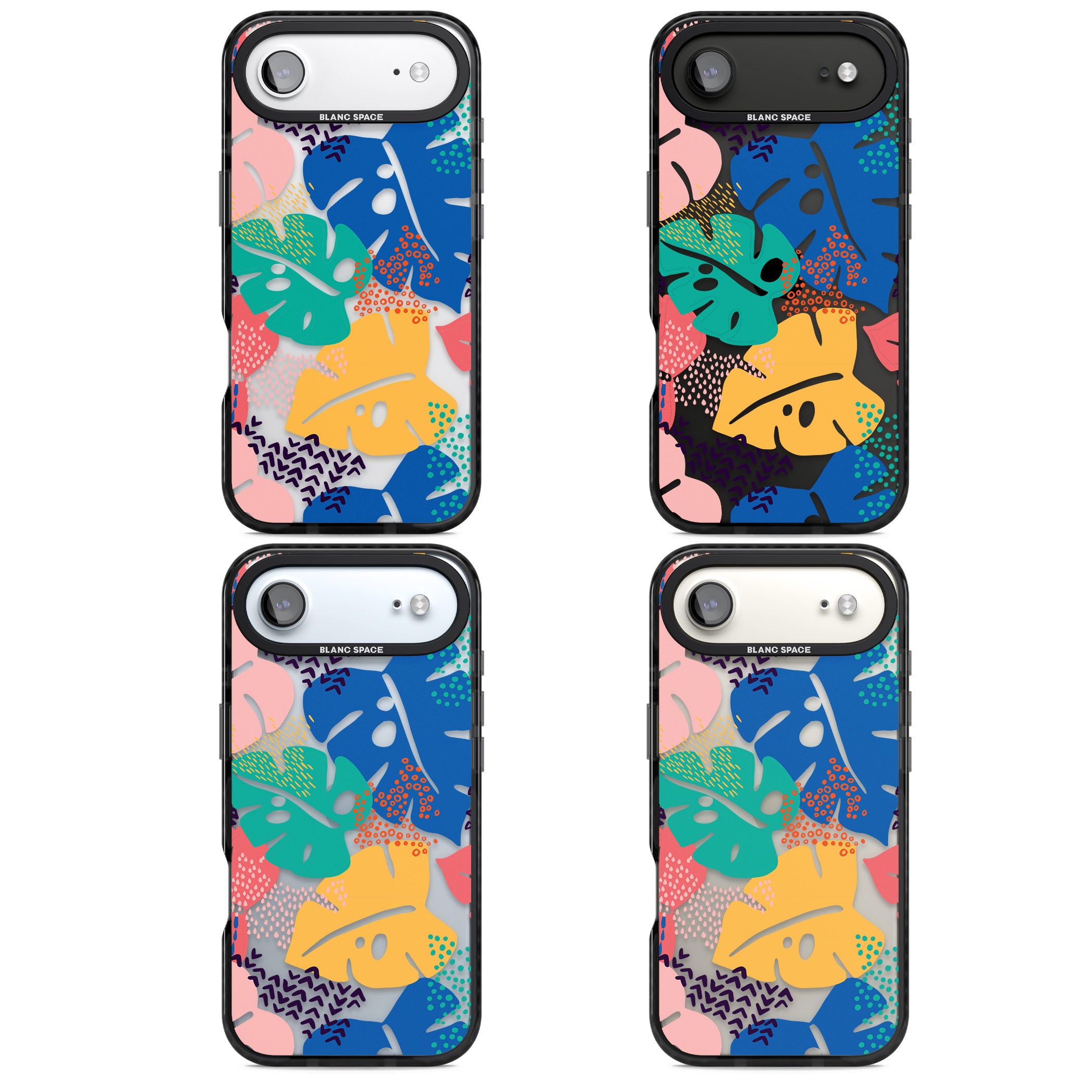 Vibrant Leaves iPhone 17 Air Impact Black Phone Case APT Impact Protection