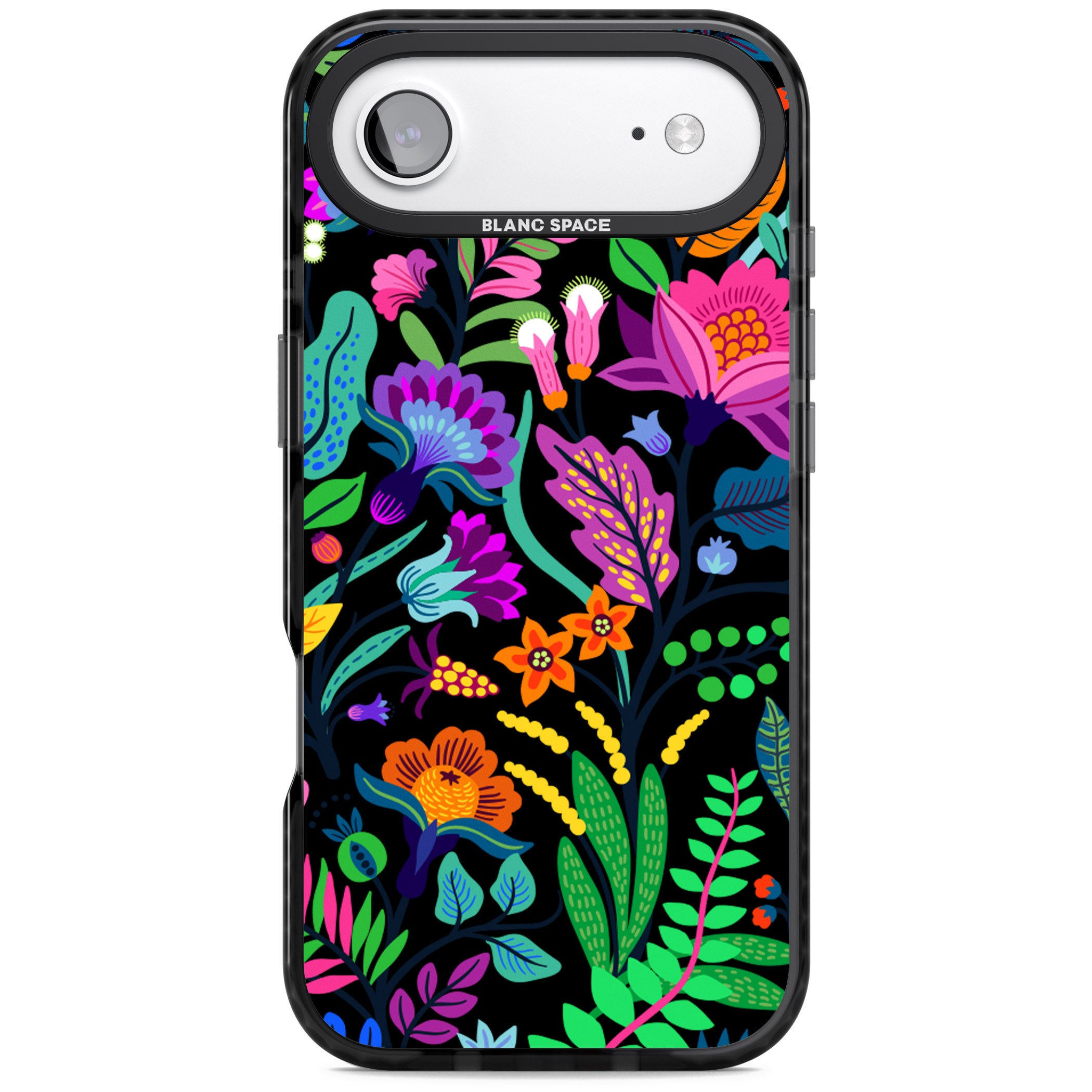Floral Vibe (Black) iPhone 17 Air Impact Black Phone Case