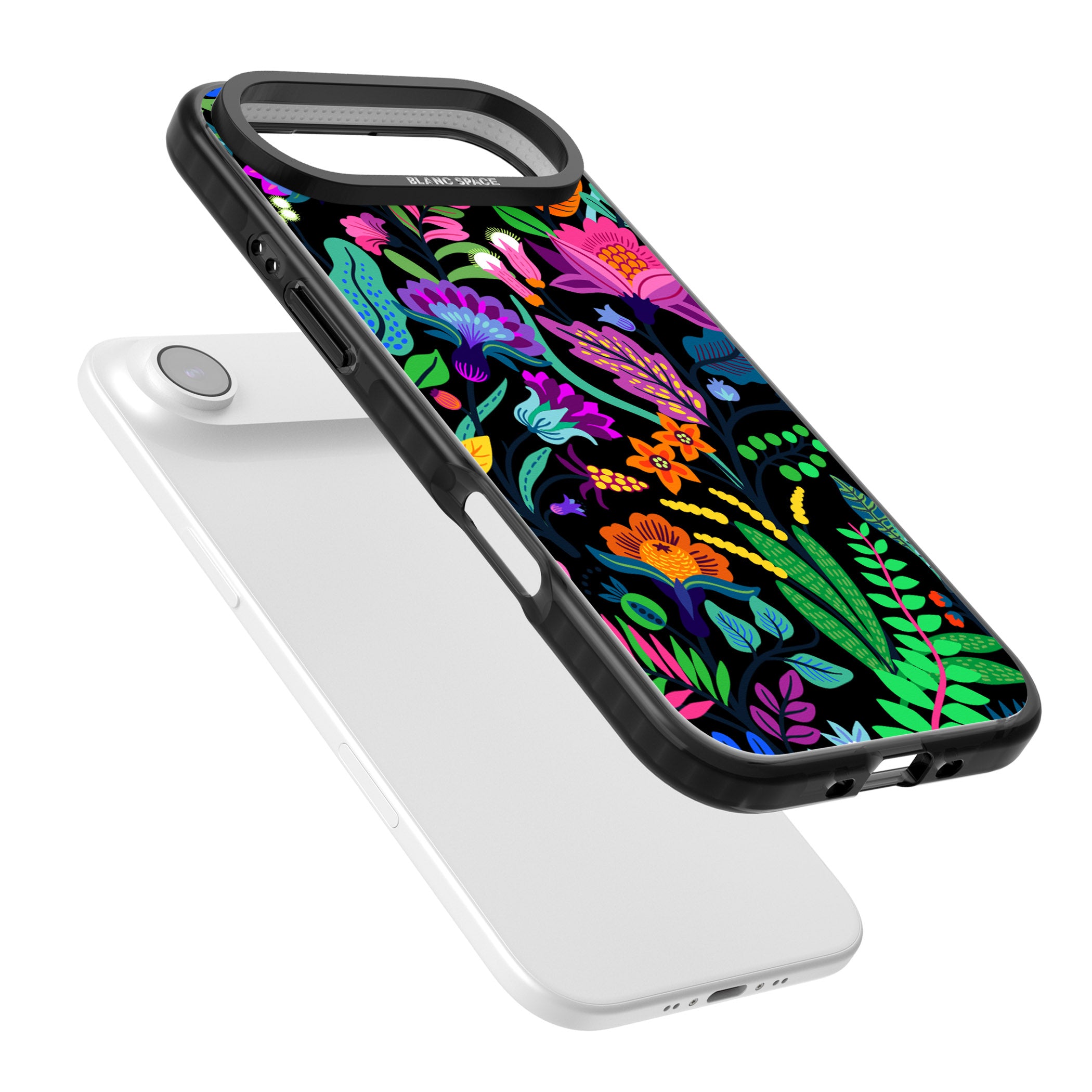 Floral Vibe (Black) iPhone 17 Air Impact Black Phone Case Colours
