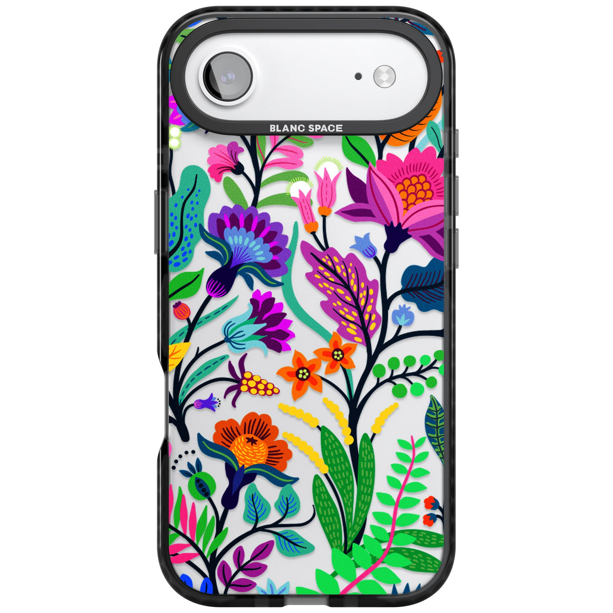 Floral Vibe iPhone Air Impact Black Phone Case front
