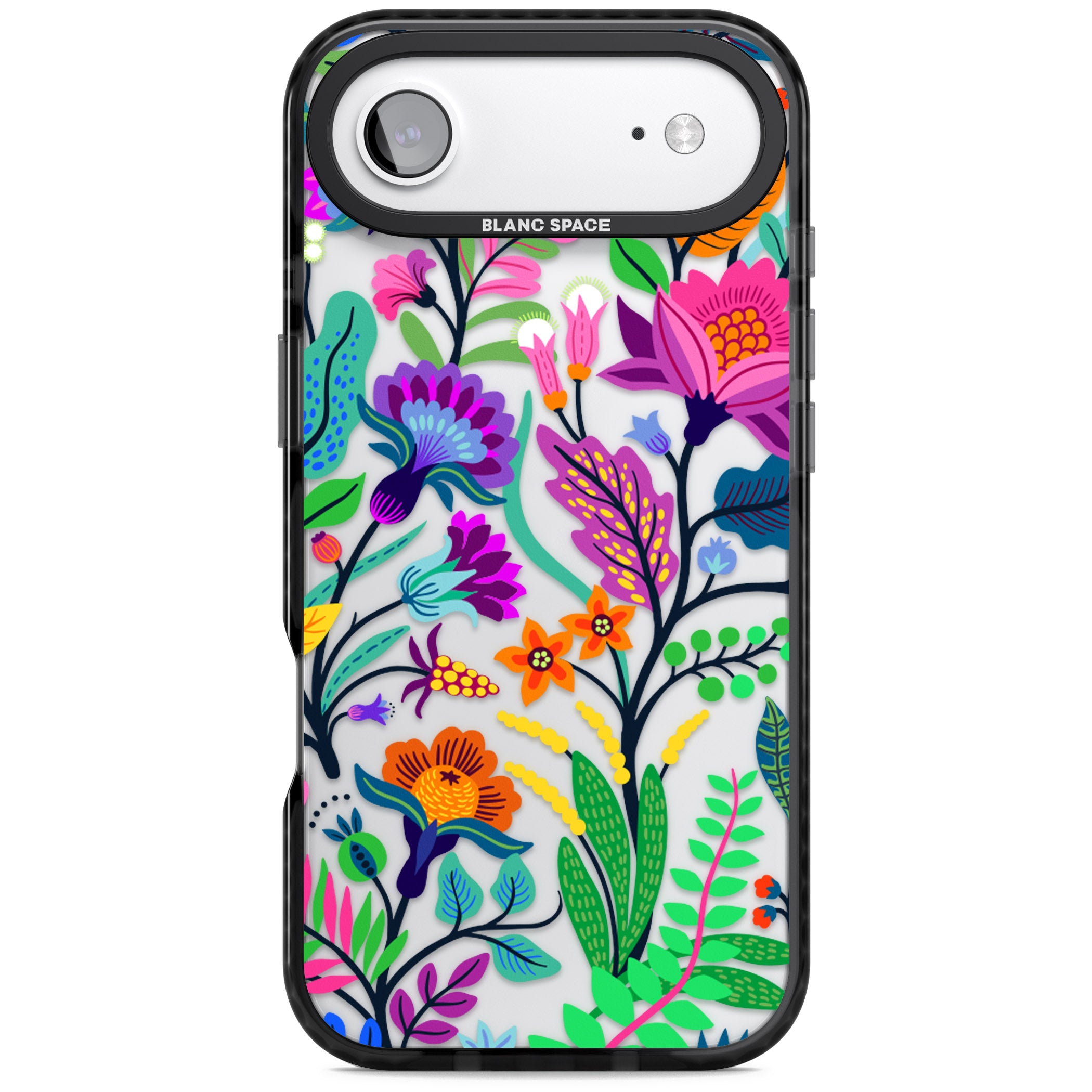 Floral Vibe iPhone 17 Air Impact Black Phone Case