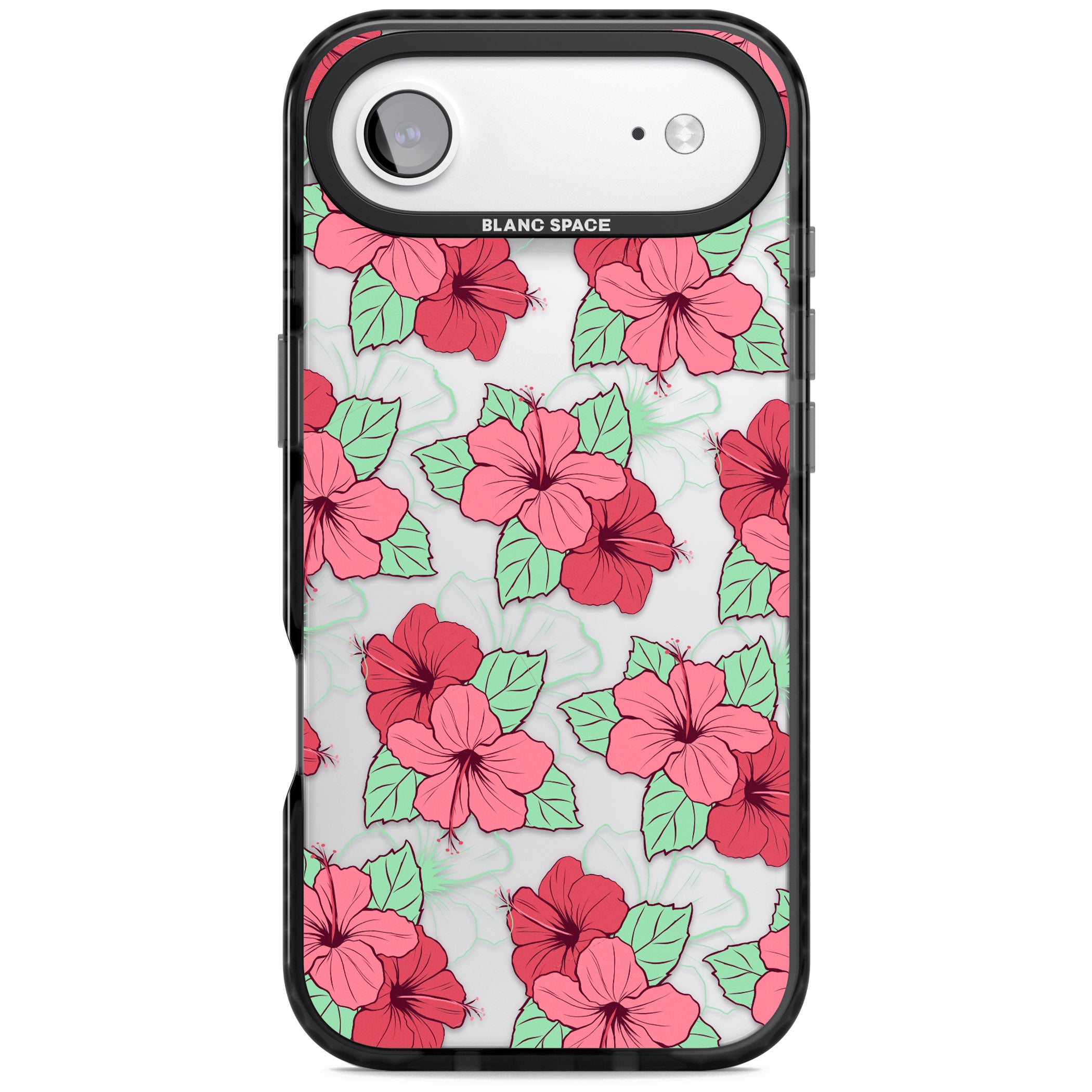 Pink Peony iPhone 17 Air Impact Black Phone Case