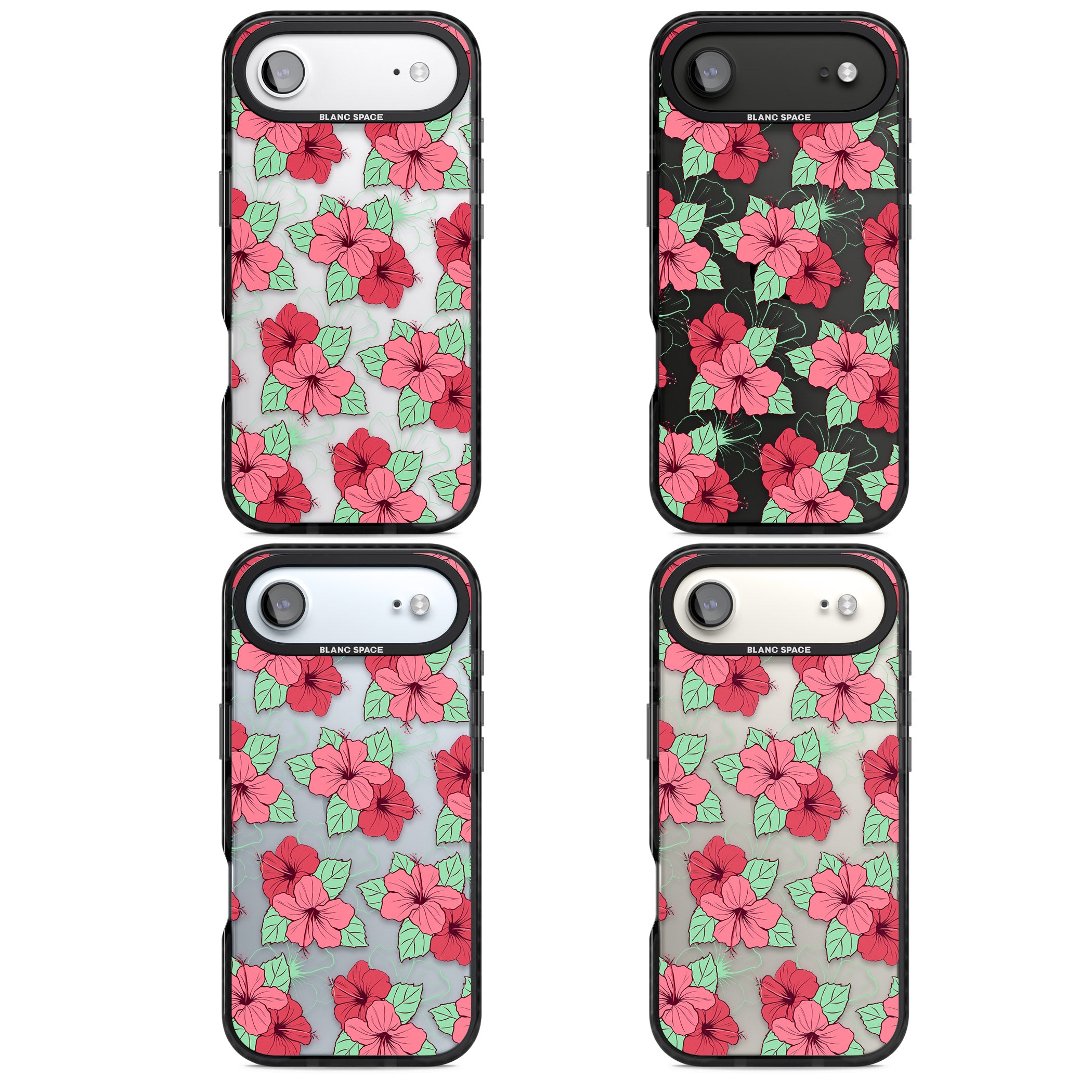 Pink Peony iPhone 17 Air Impact Black Phone Case APT Impact Protection
