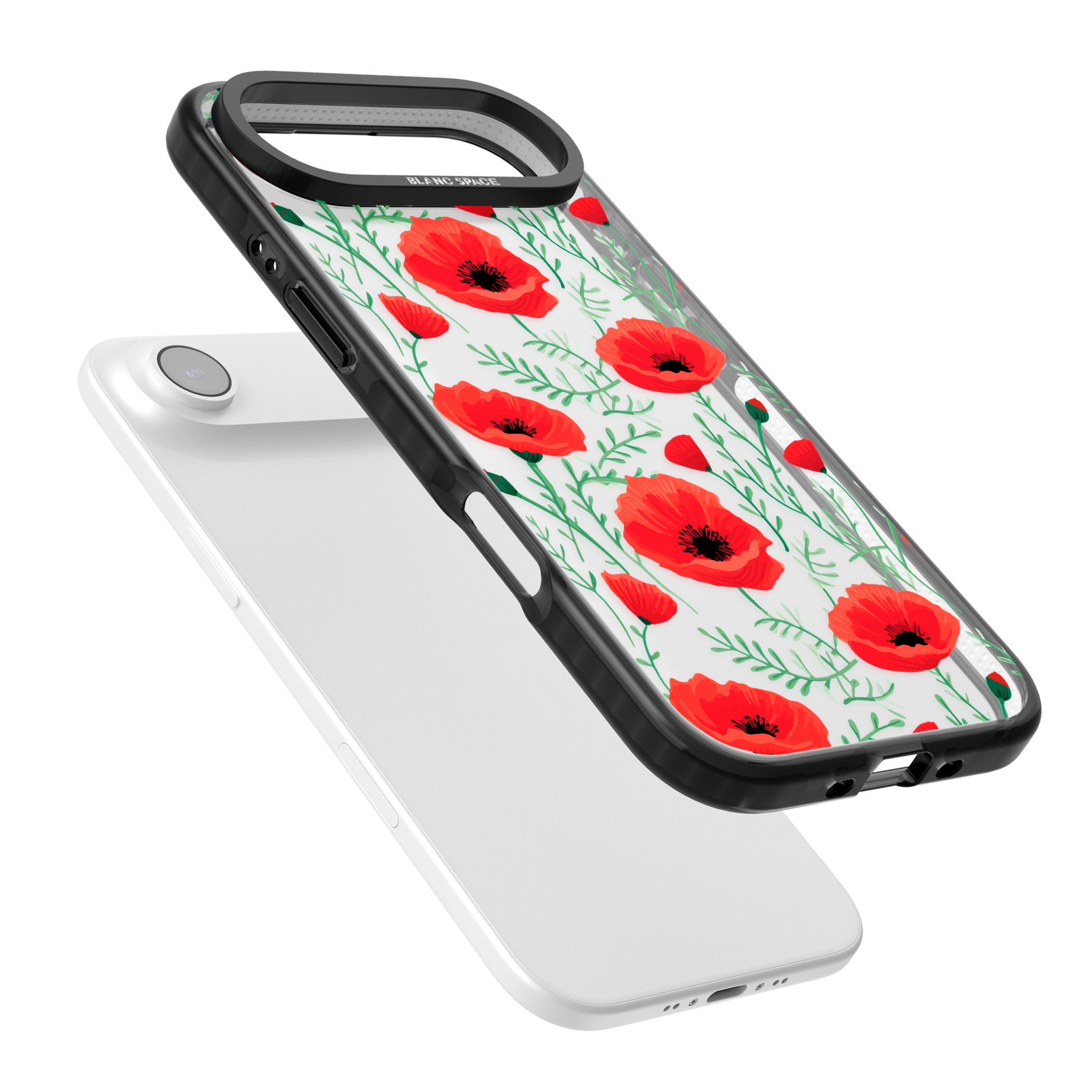 Poppy Garden iPhone 17 Air Impact Black Phone Case Colours