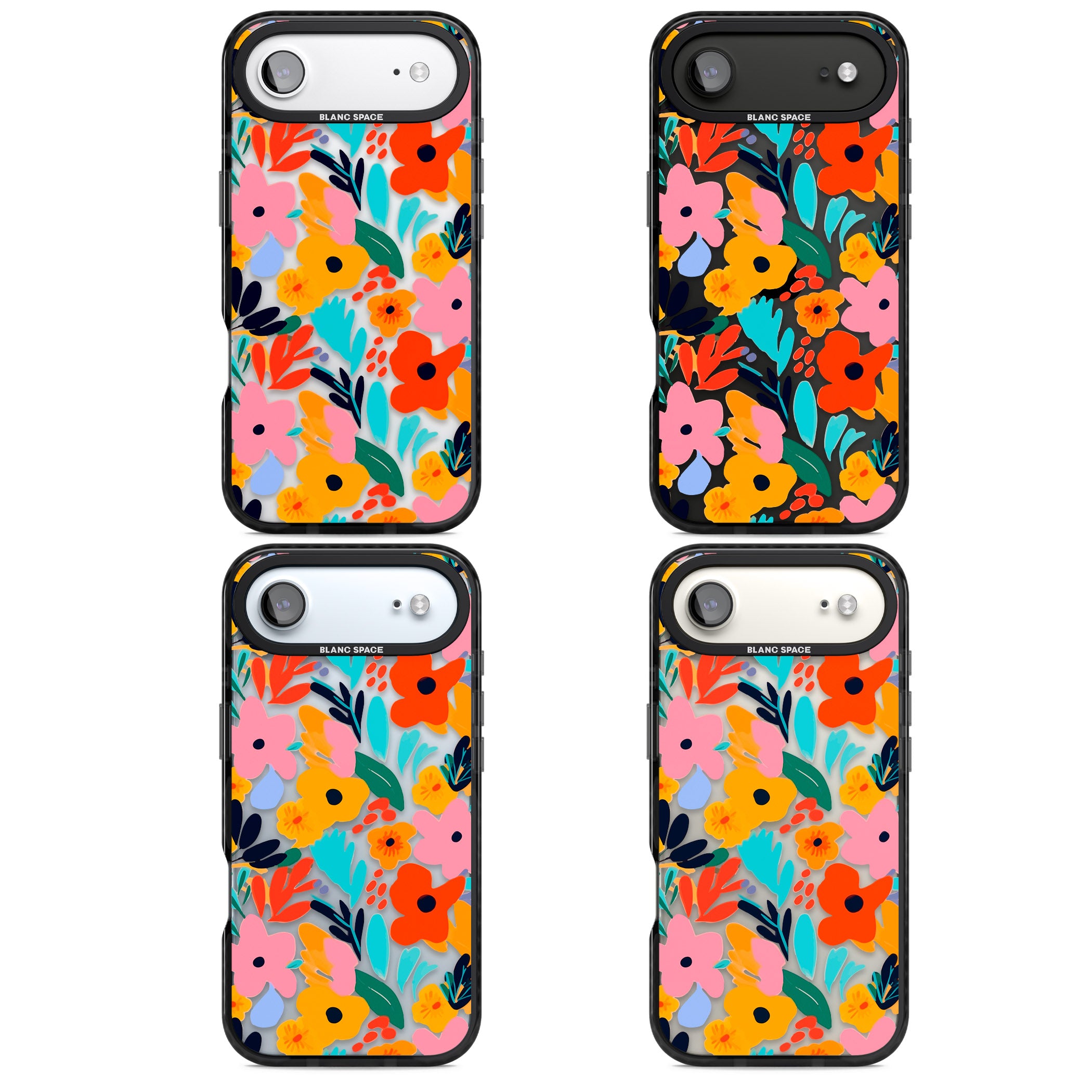 Floral Fiesta iPhone 17 Air Impact Black Phone Case APT Impact Protection