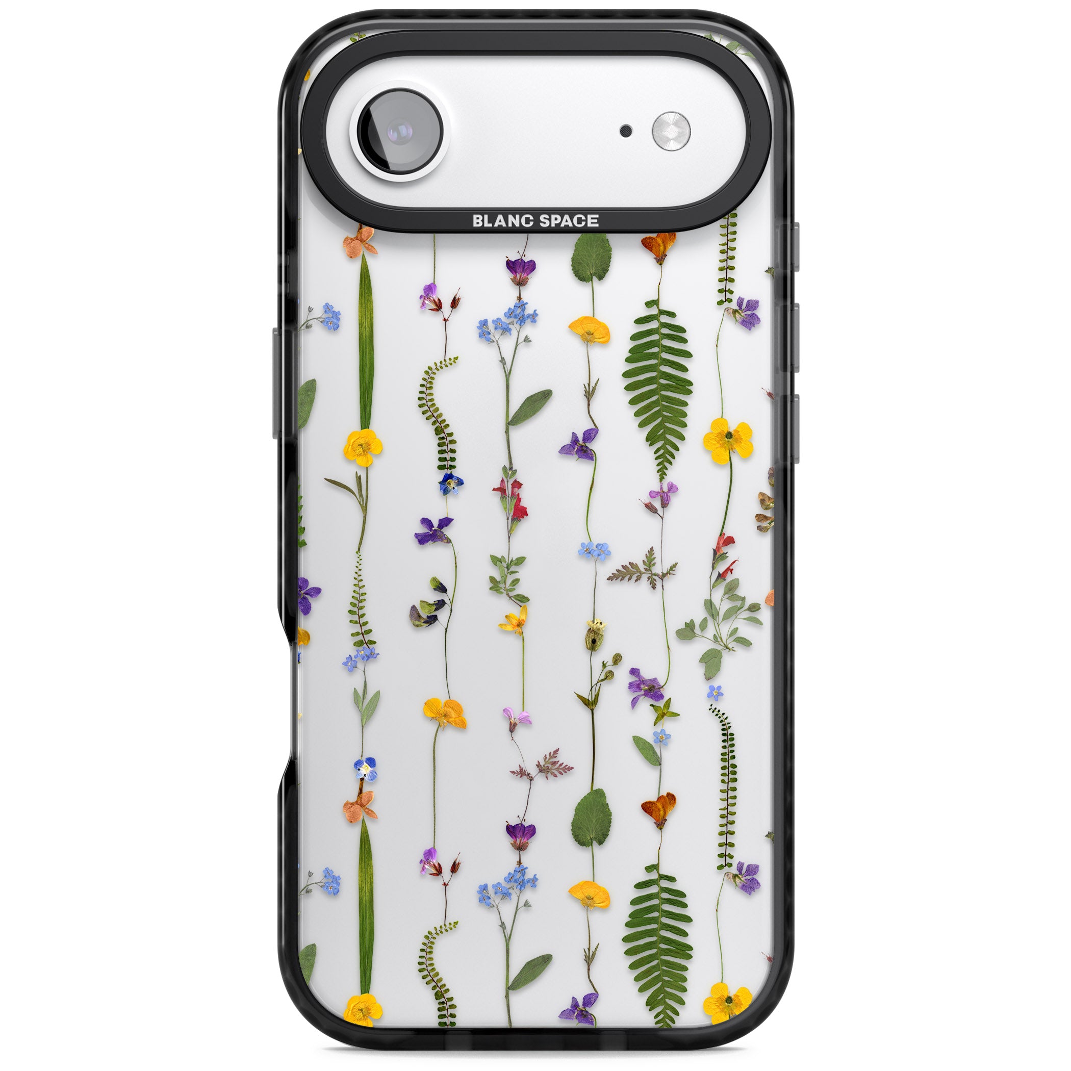 Wildflower Chain iPhone 17 Air Impact Black Phone Case