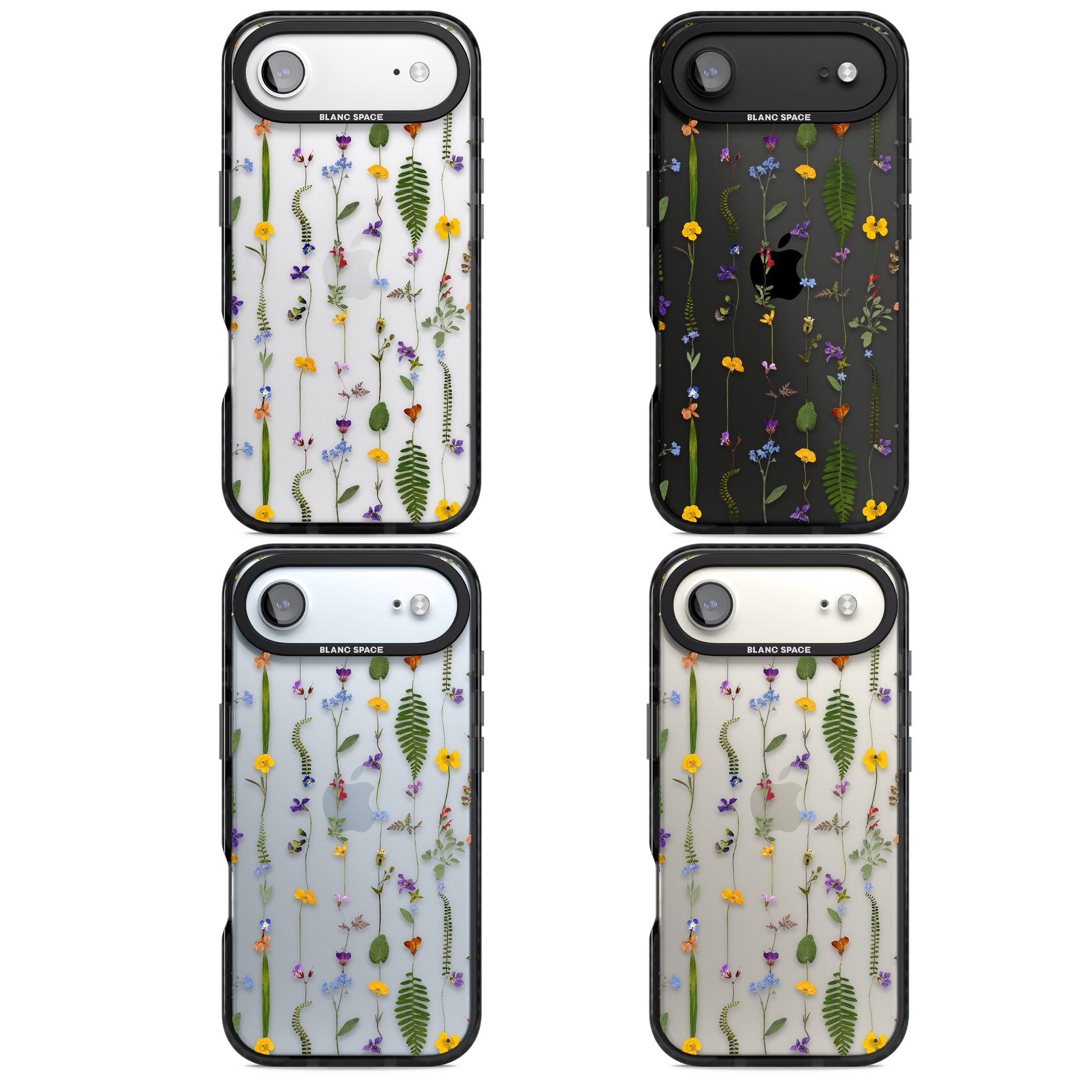 Wildflower Chain iPhone 17 Air Impact Black Phone Case APT Impact Protection