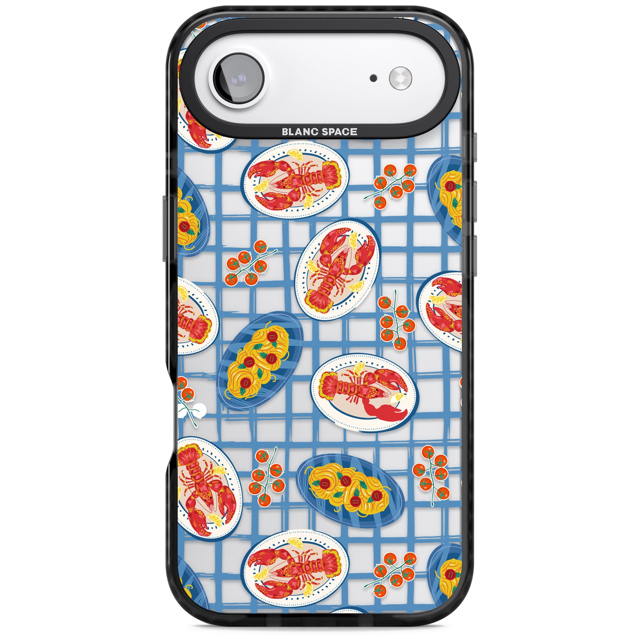 Lobster & Pasta Picnic iPhone 17 Air Impact Black Phone Case