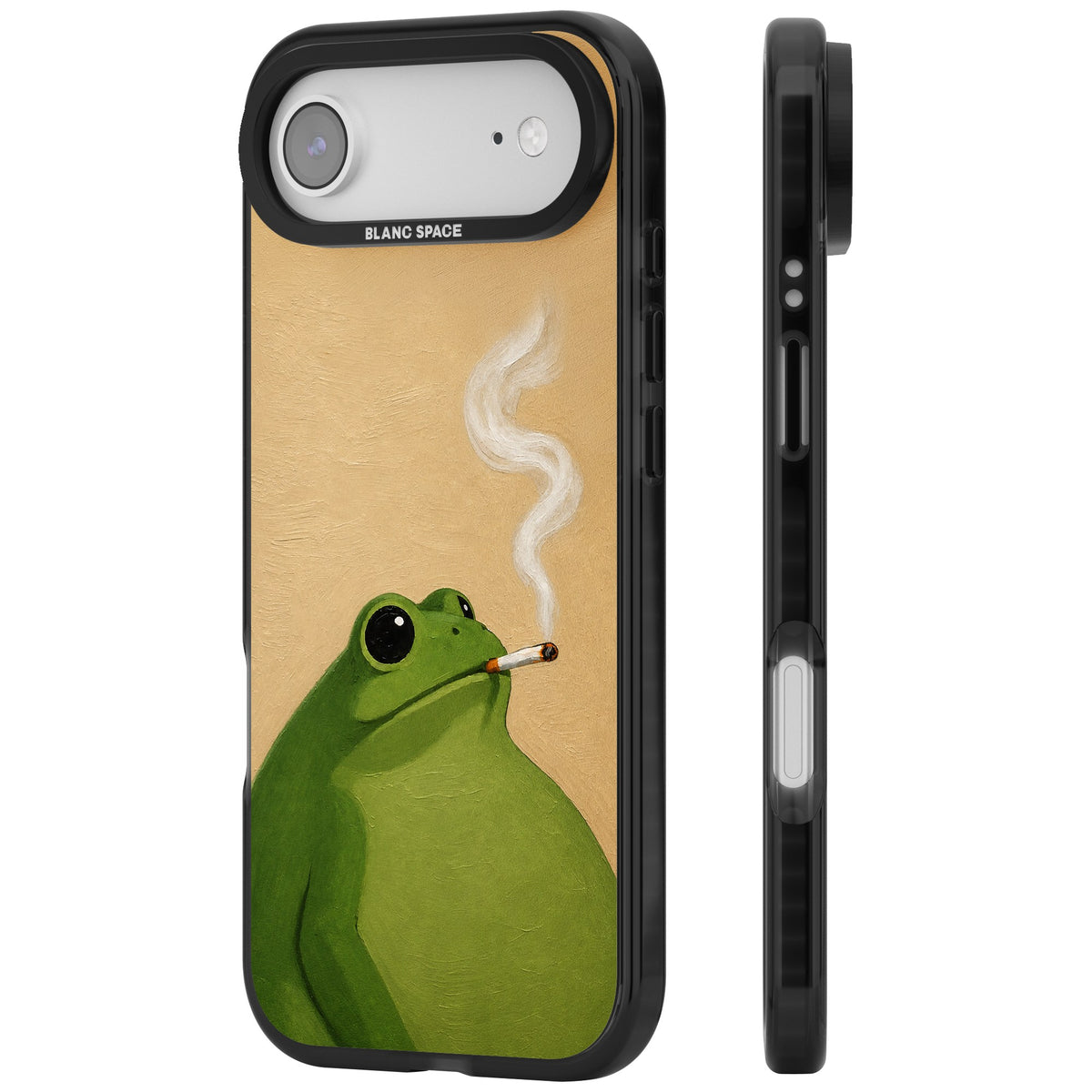 The Smoking Frog iPhone Air Impact Black Phone Case side