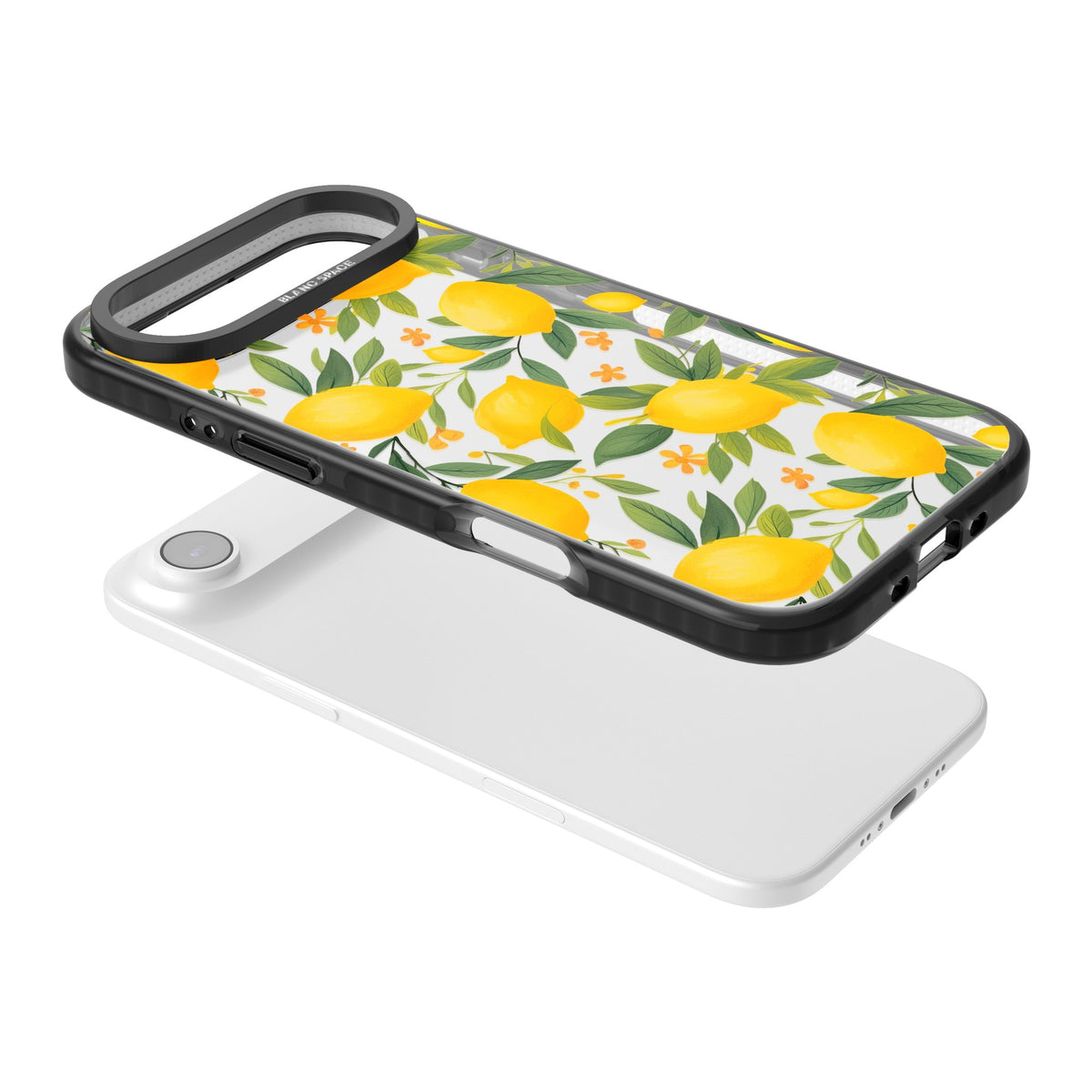 Lemon Grove iPhone Air Impact Black Phone Case angled