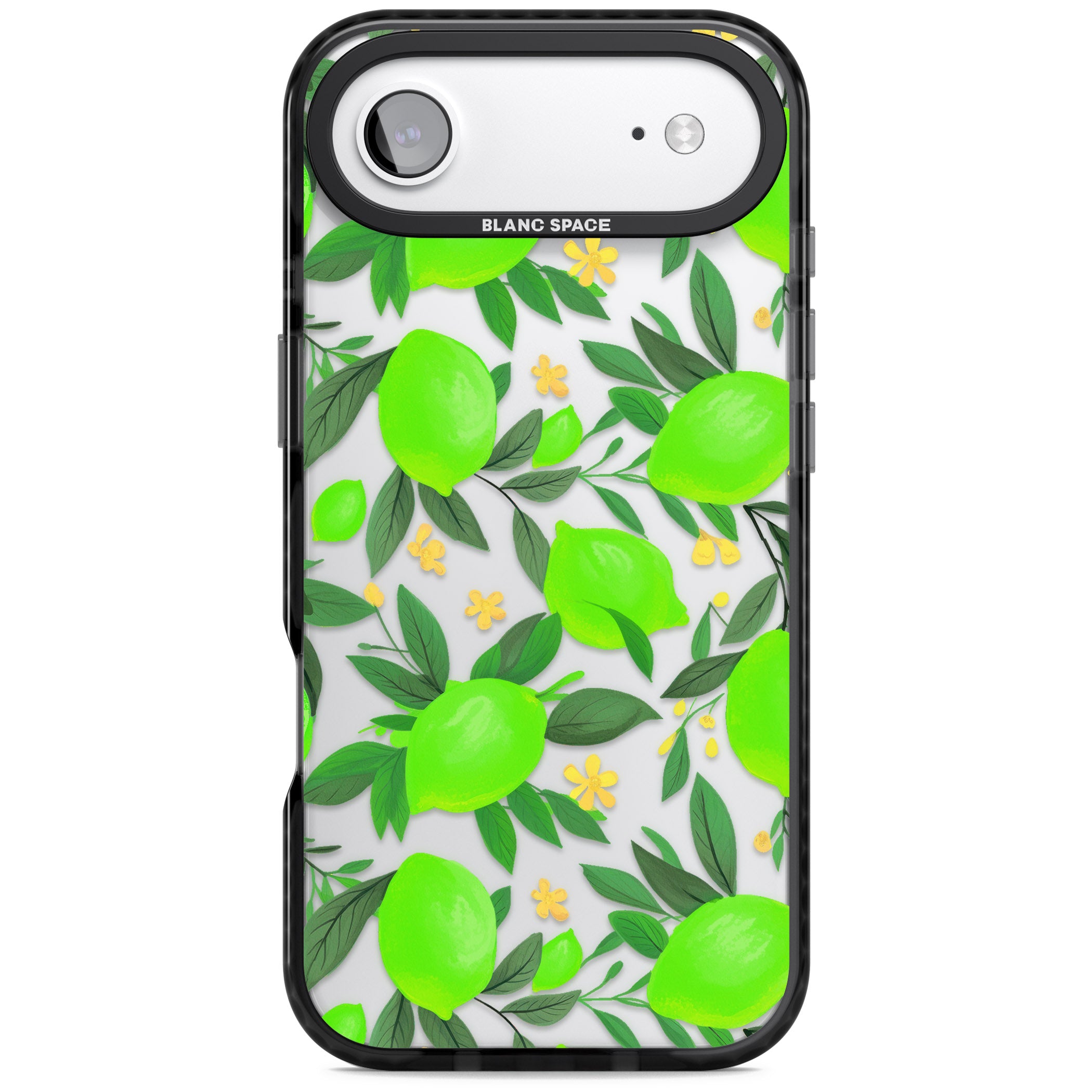 Lime Pattern iPhone 17 Air Impact Black Phone Case