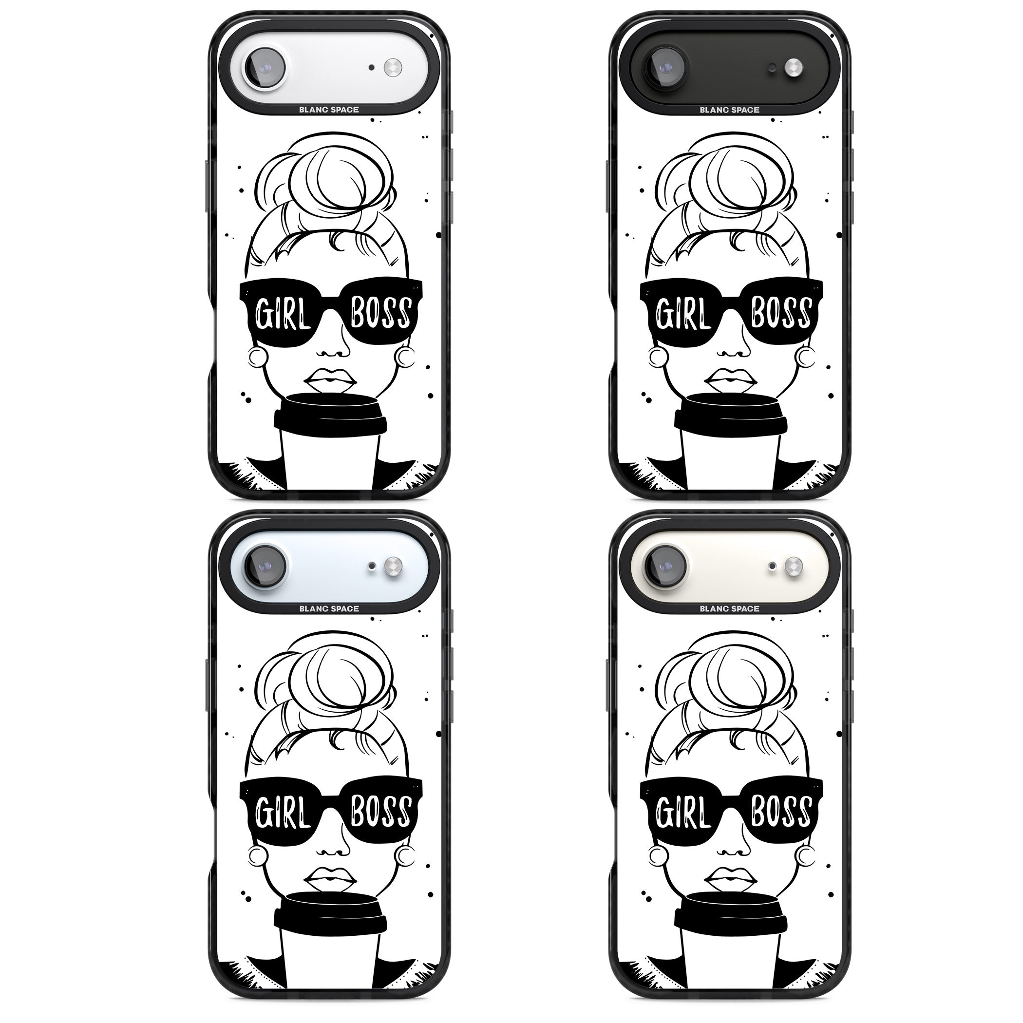 Girl Boss iPhone 17 Air Impact Black Phone Case APT Impact Protection