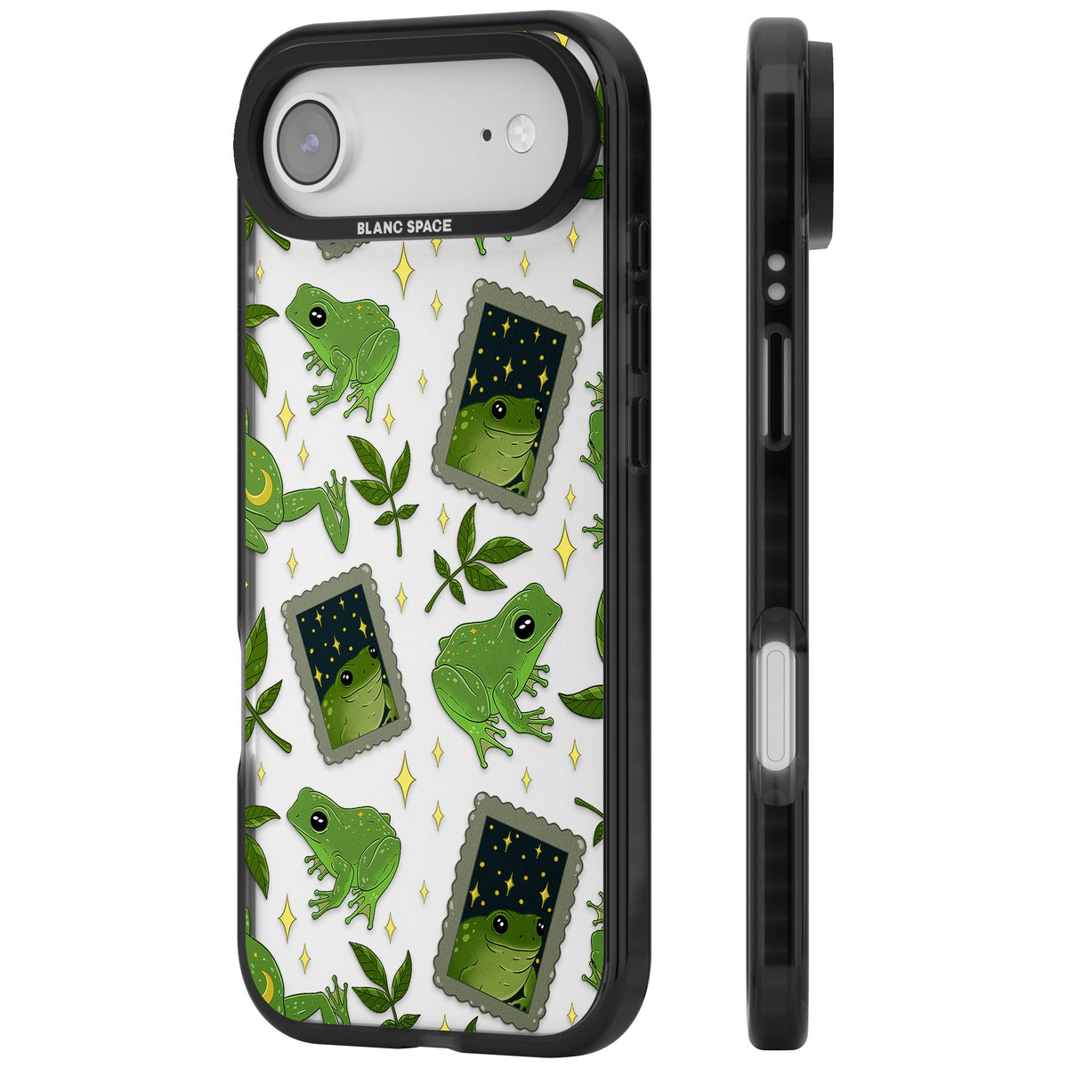 Starry Frog Stamps iPhone Air Impact Black Phone Case side