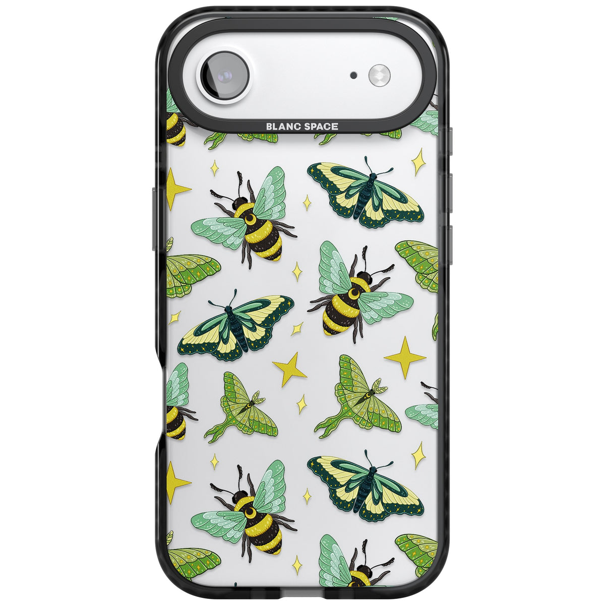 Bees and Moths iPhone Air Impact Black Phone Case front