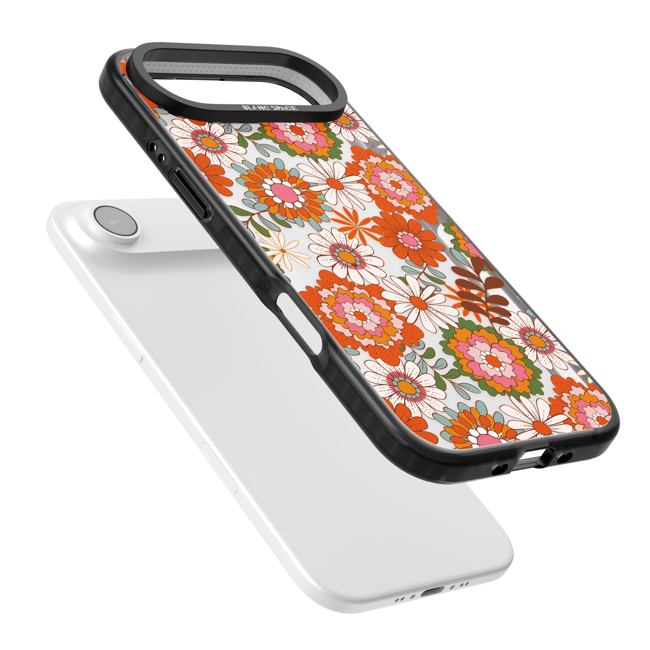 Seventies Bloom iPhone 17 Air Impact Black Phone Case Colours