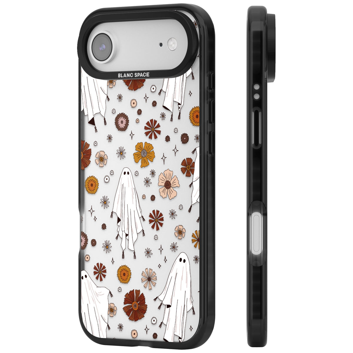 Ghosts And Flowers iPhone Air Impact Black Phone Case side