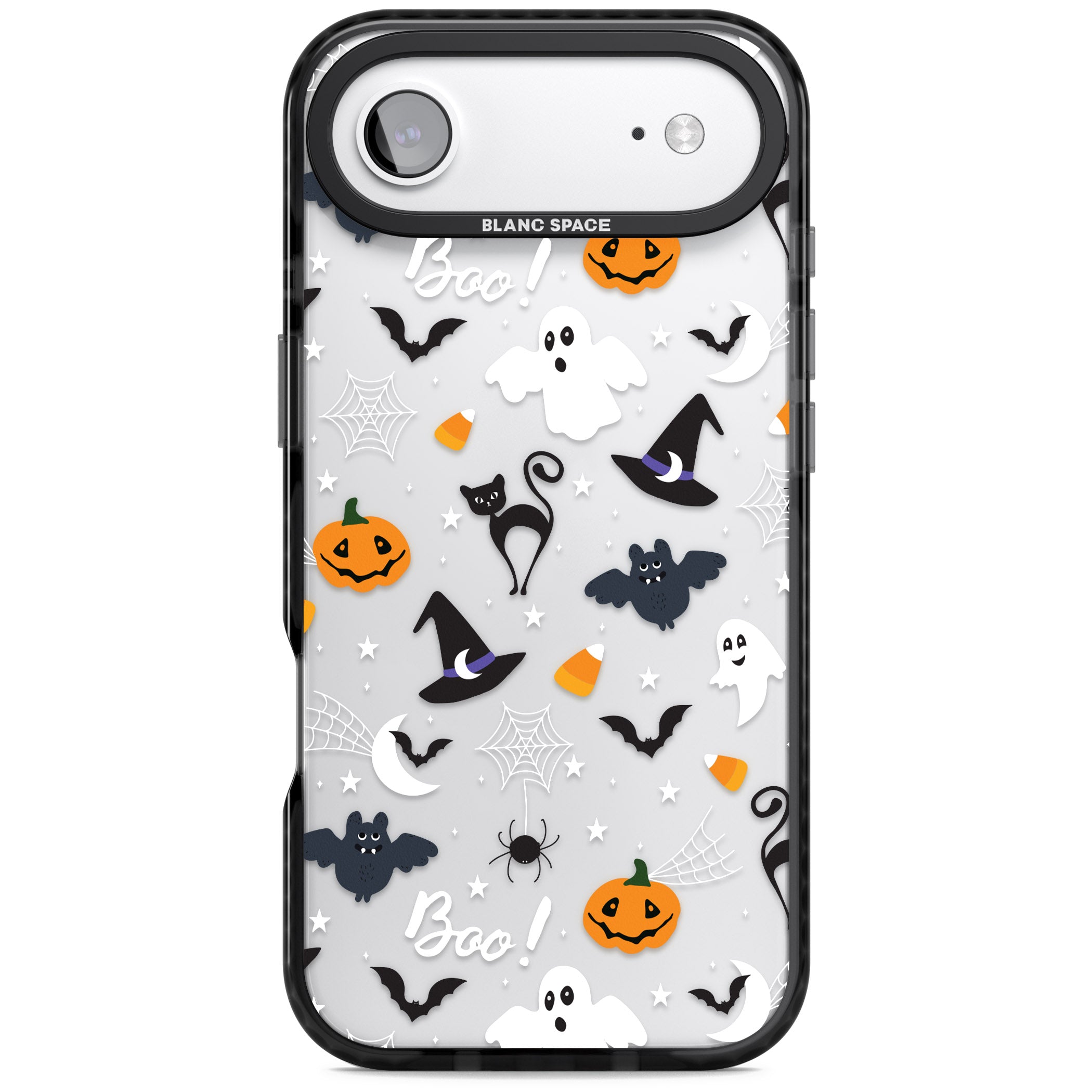 Halloween Mix Pattern iPhone 17 Air Impact Black Phone Case