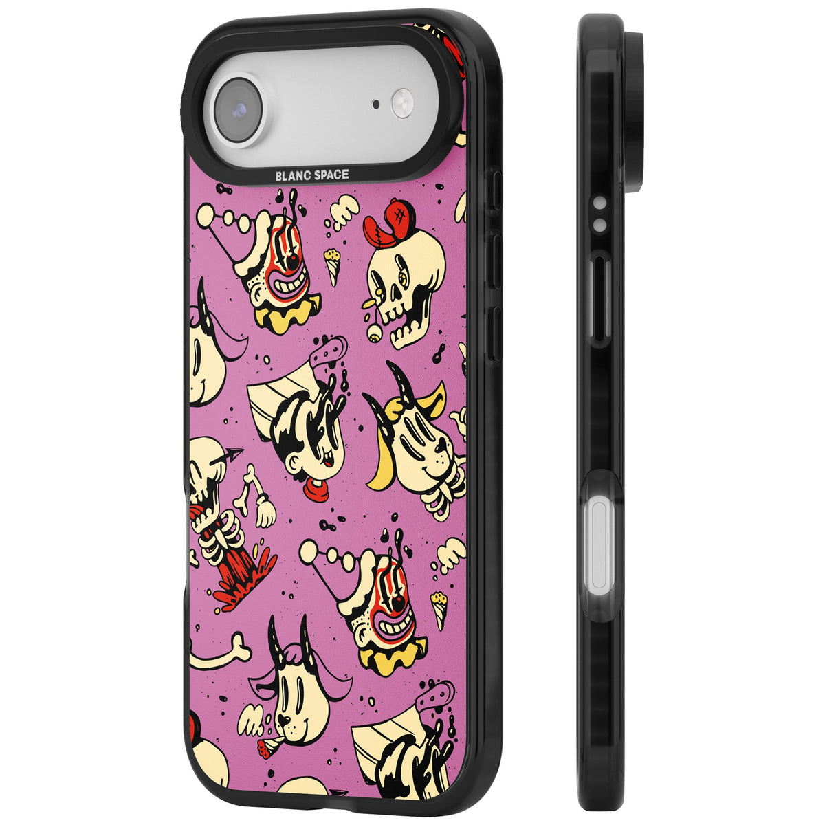Violet Mischief iPhone Air Impact Black Phone Case side