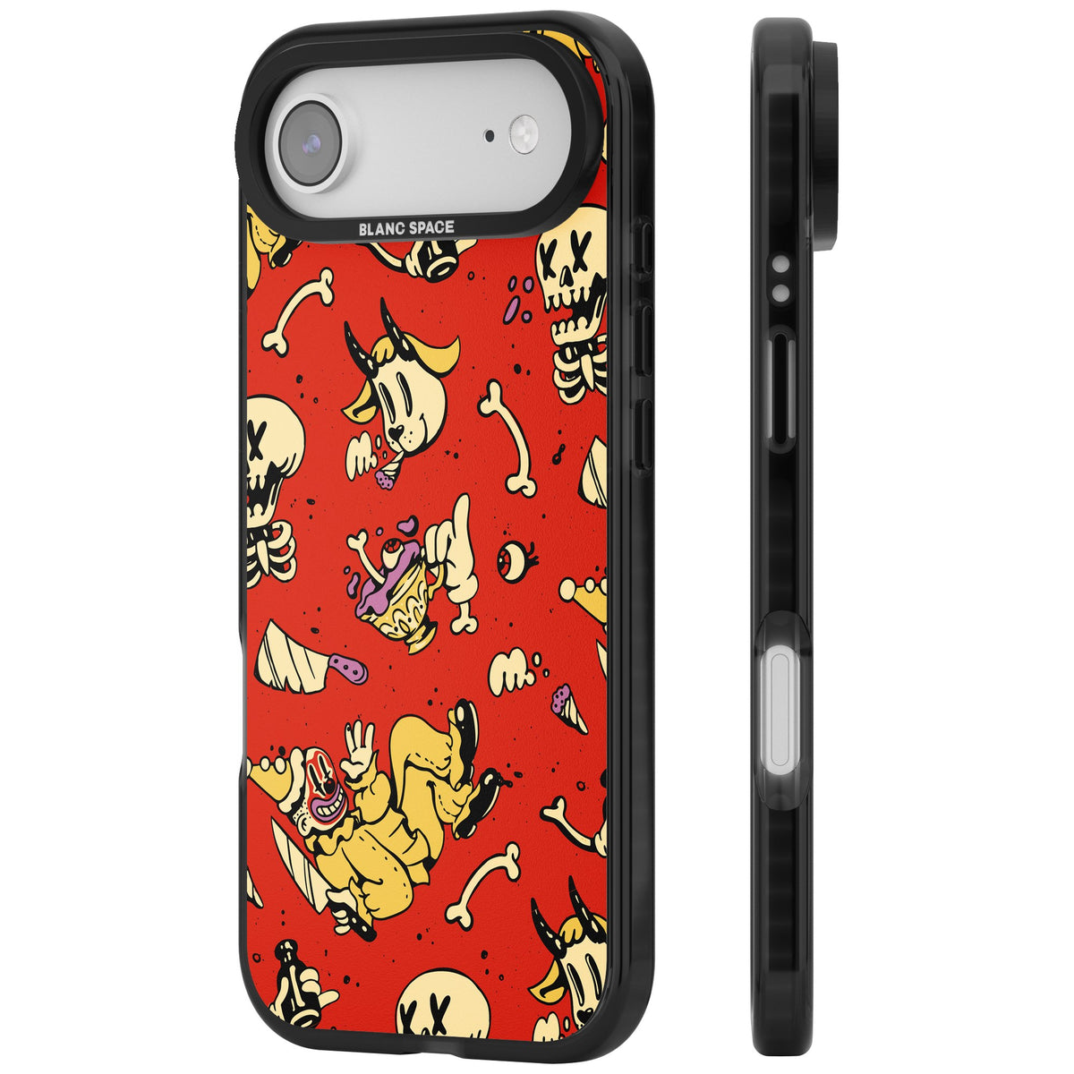 Crimson Carnival iPhone Air Impact Black Phone Case side