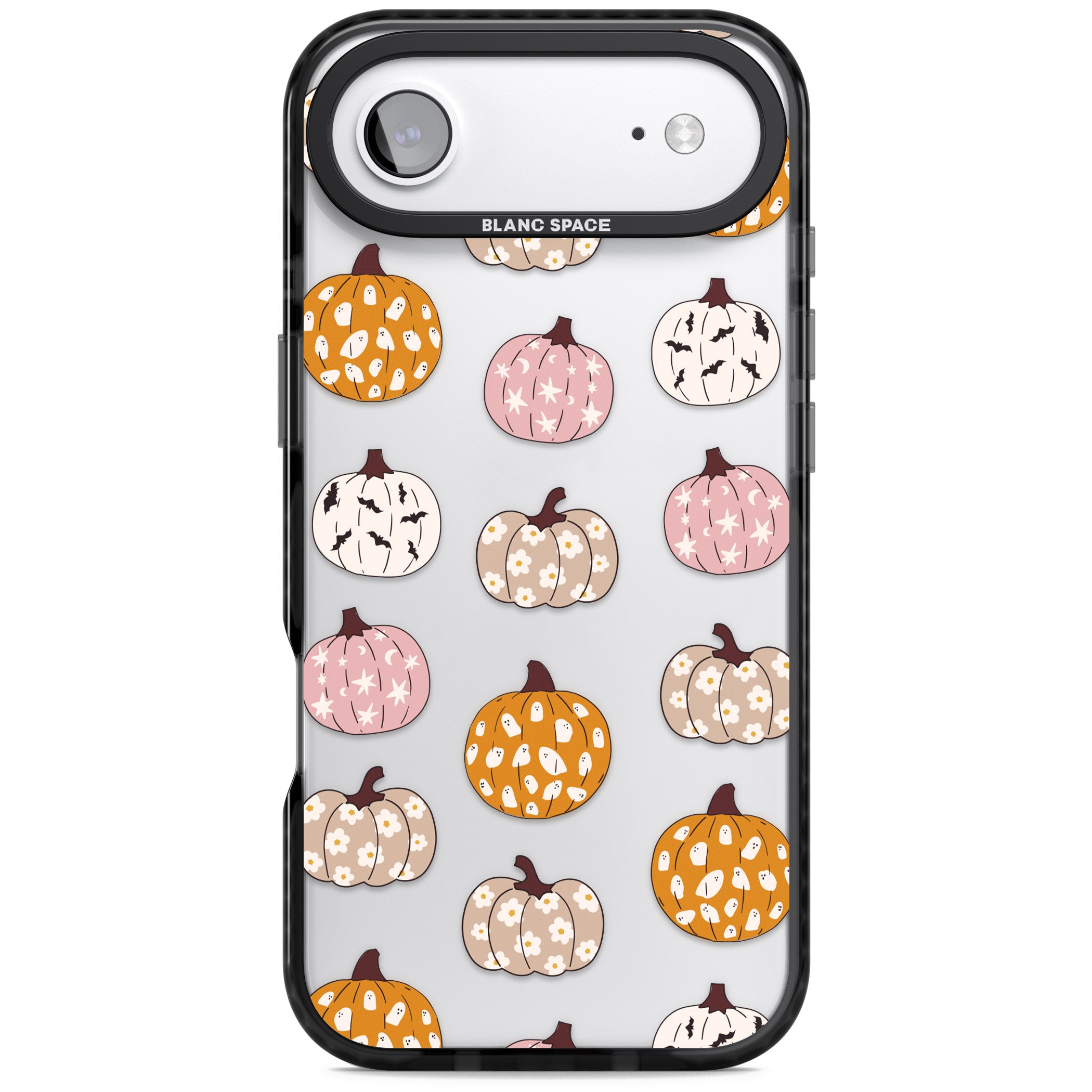Floral Pumpkins iPhone 17 Air Impact Black Phone Case
