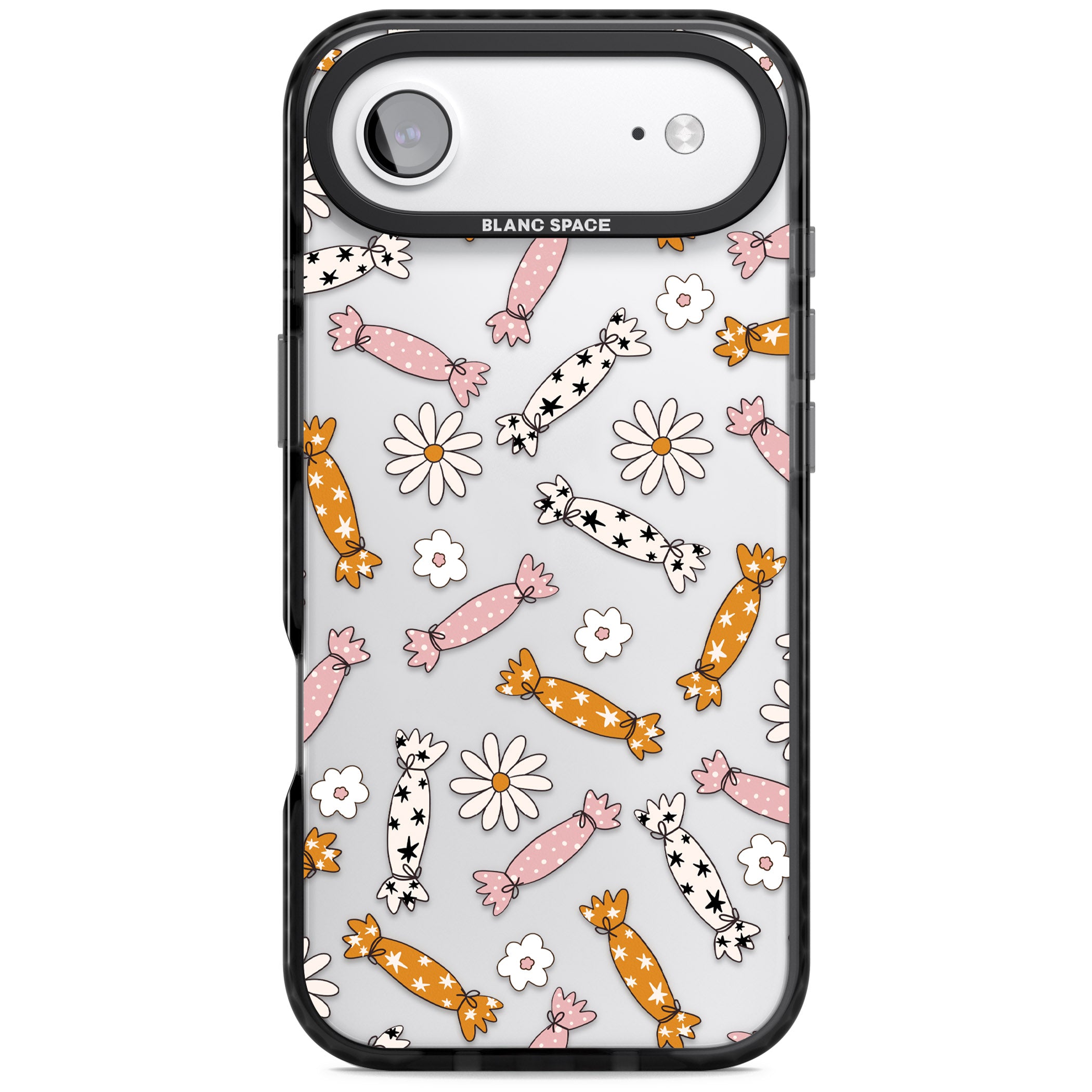 Floral Candy iPhone 17 Air Impact Black Phone Case