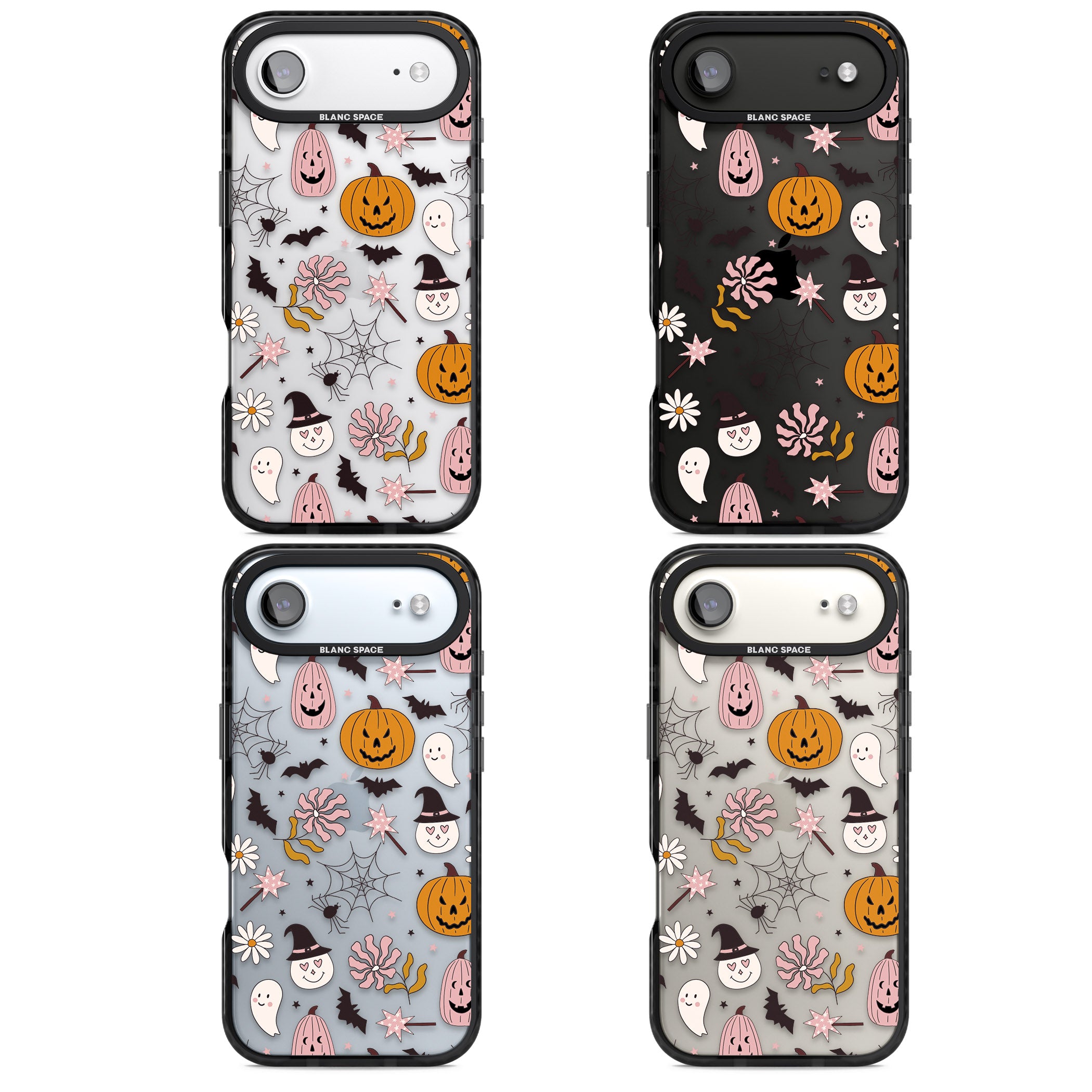 Spooky Mix iPhone 17 Air Impact Black Phone Case APT Impact Protection