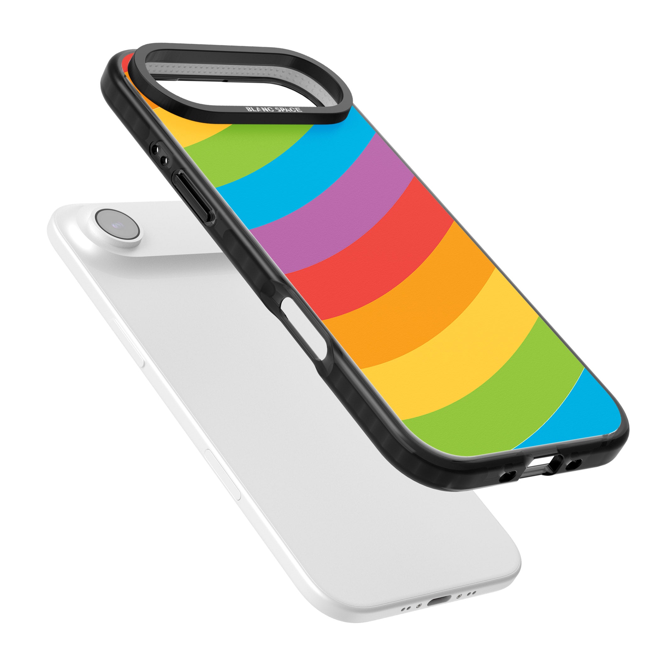 Lucky Rainbow iPhone 17 Air Impact Black Phone Case Colours