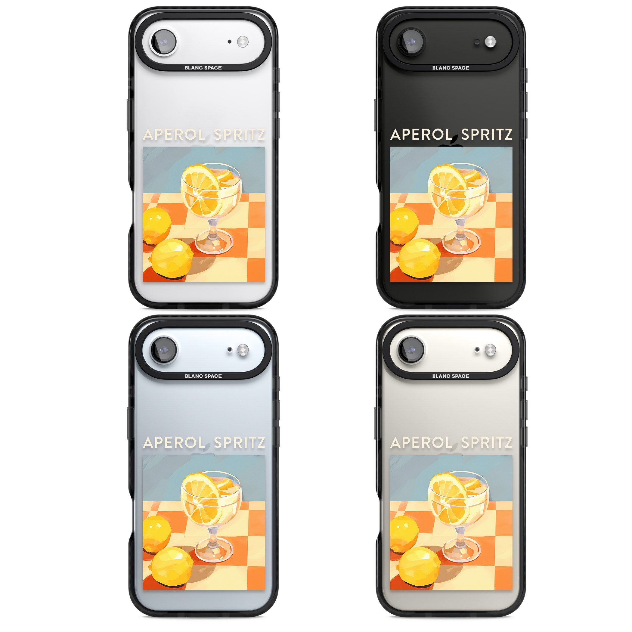 Lemon Spritz iPhone 17 Air Impact Black Phone Case APT Impact Protection