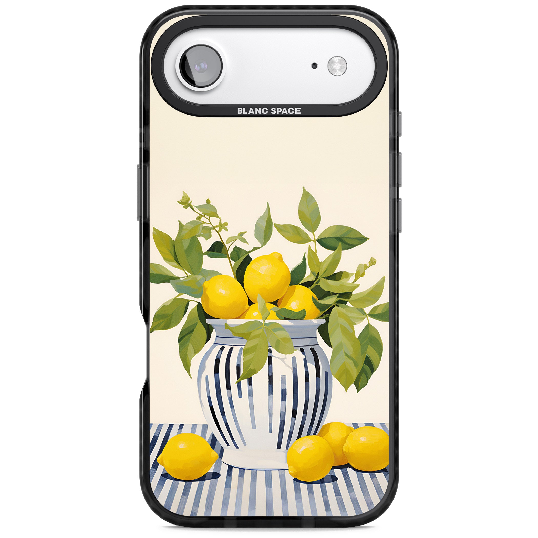Lemon Plant Vase iPhone 17 Air Impact Black Phone Case